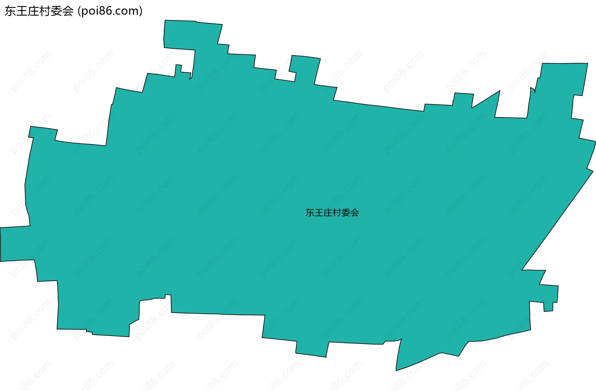 东王庄村委会边界地图