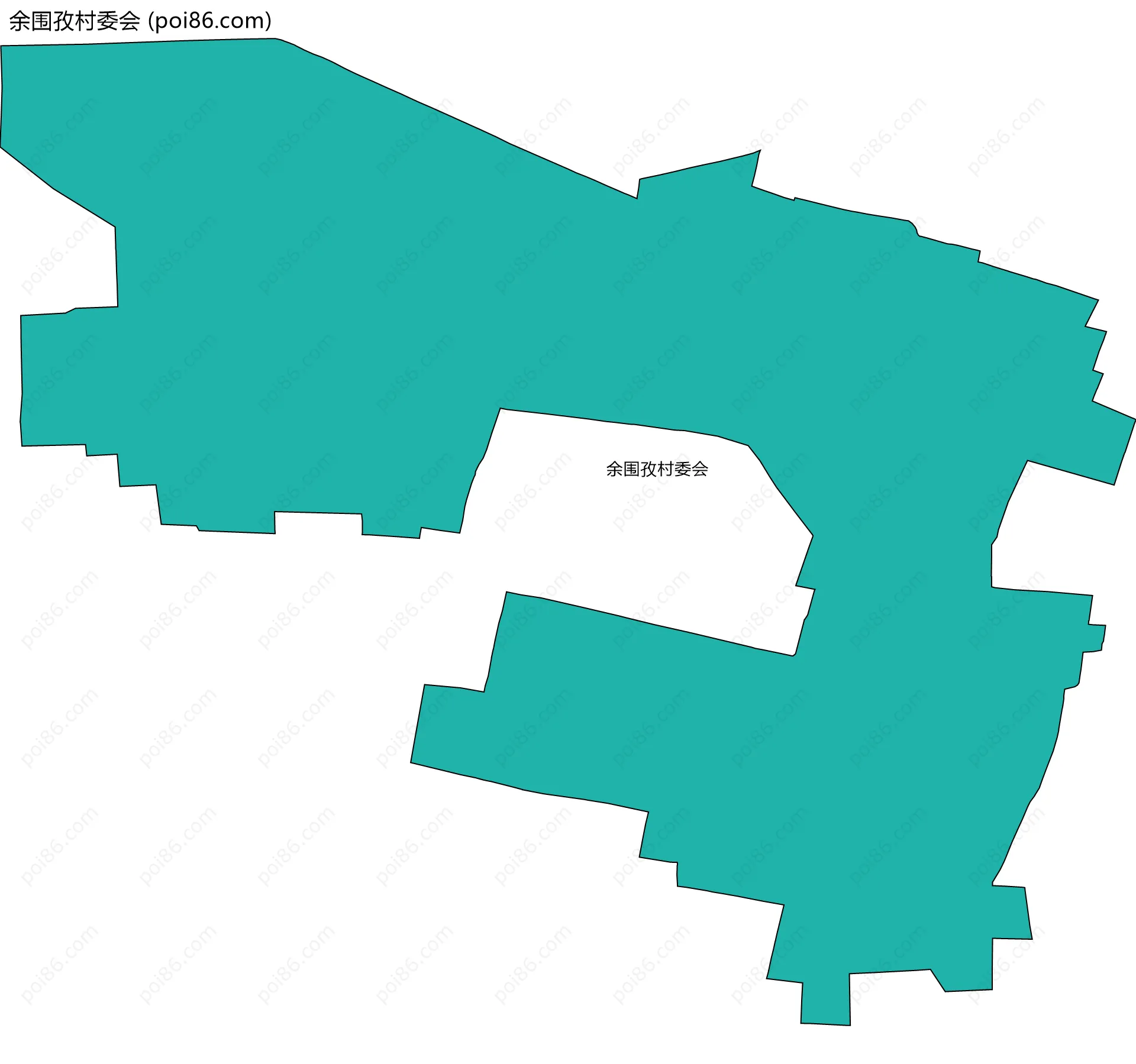 余围孜村委会边界地图