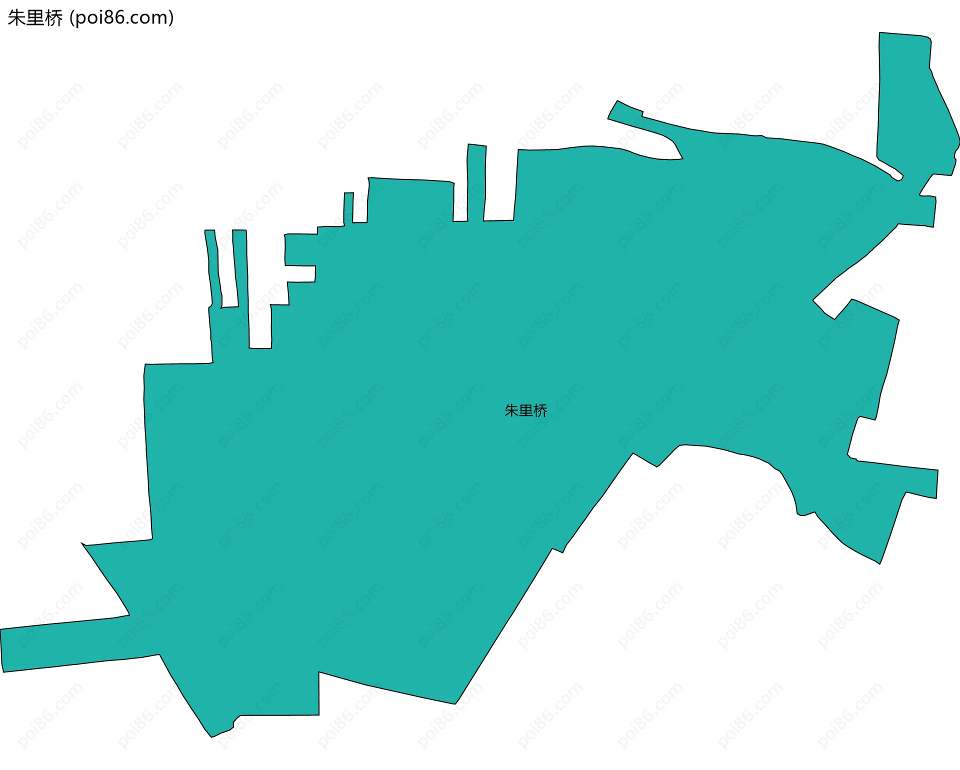 朱里桥边界地图