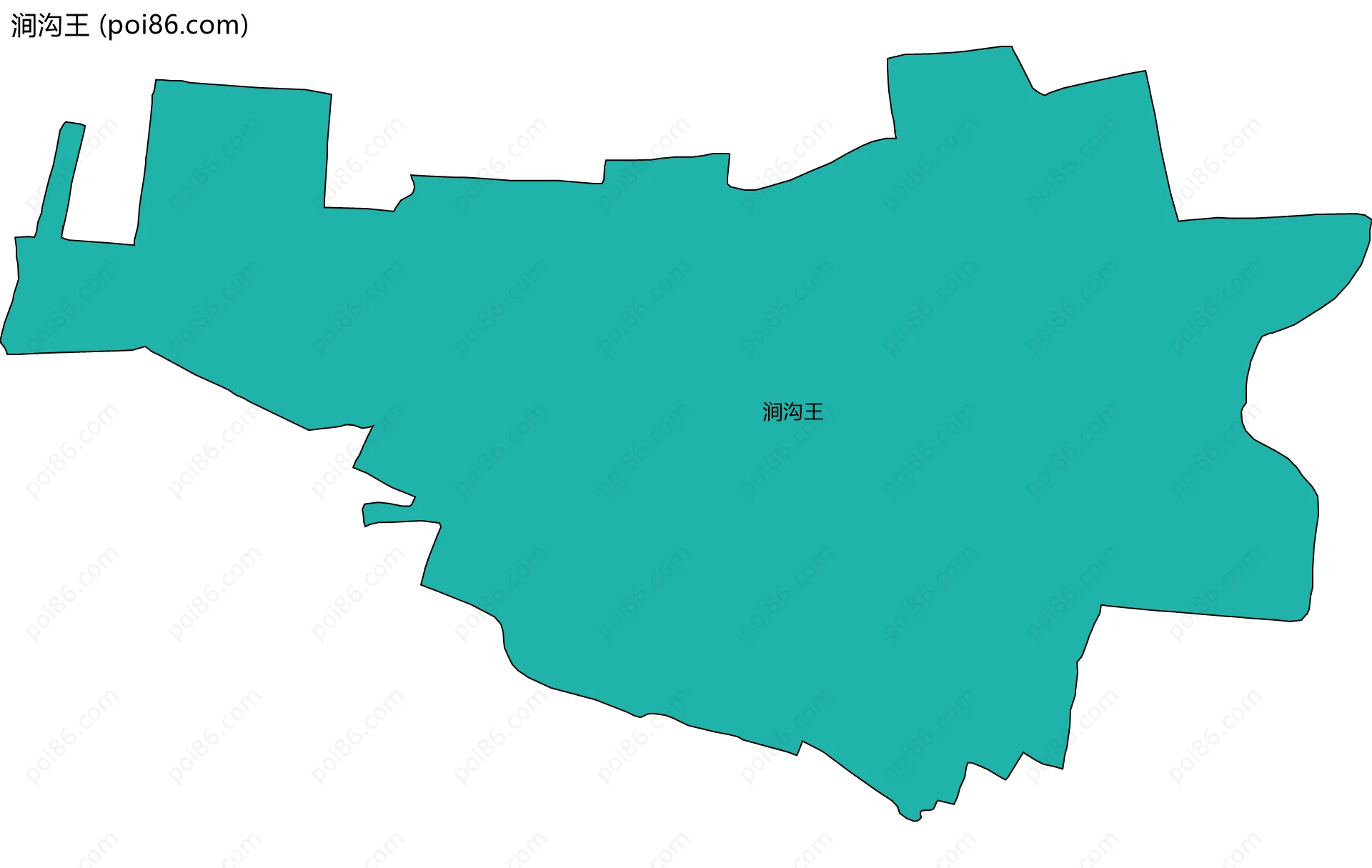 涧沟王边界地图