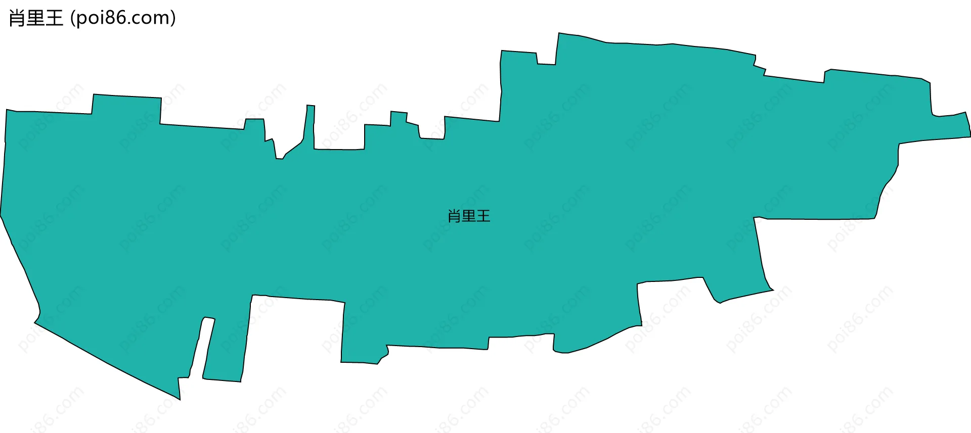 肖里王边界地图