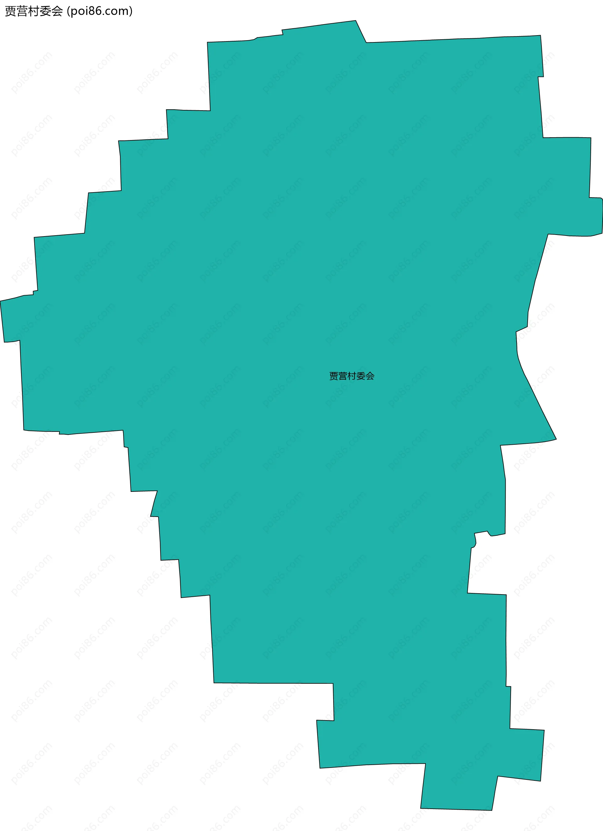 贾营村委会边界地图