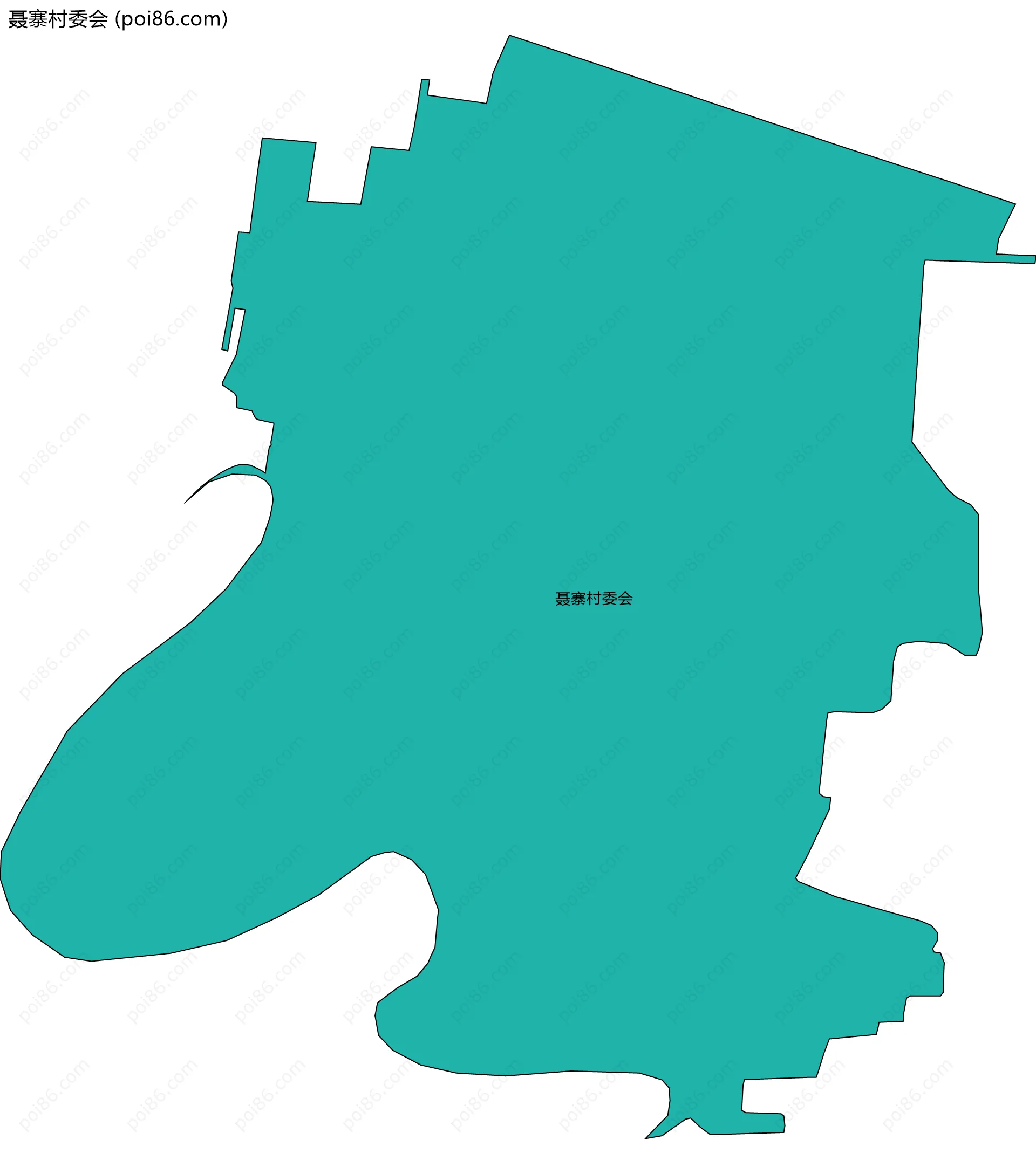 聂寨村委会边界地图