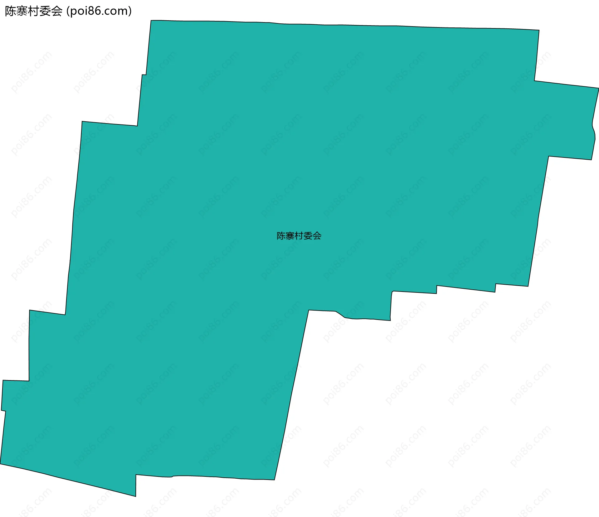 陈寨村委会边界地图