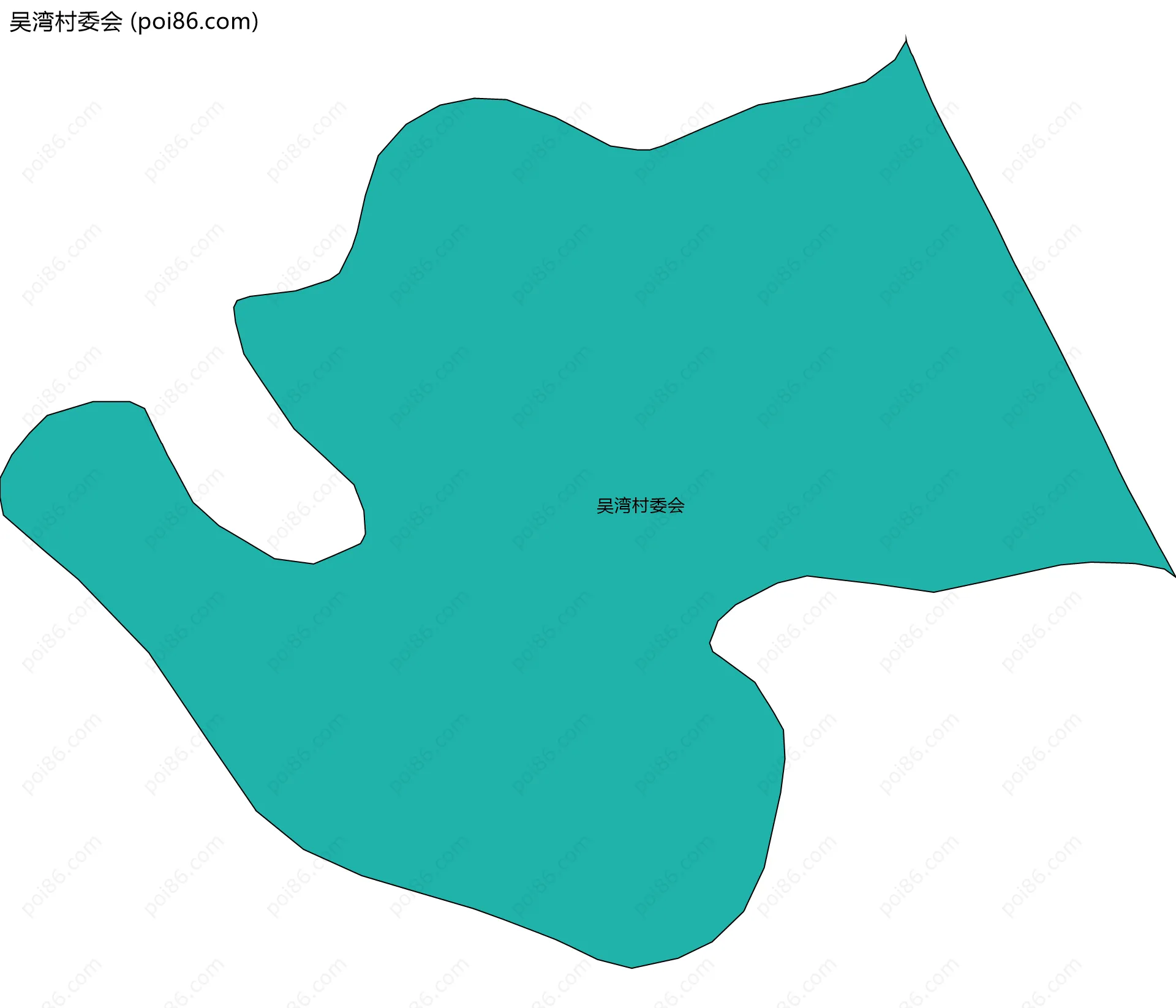 吴湾村委会边界地图