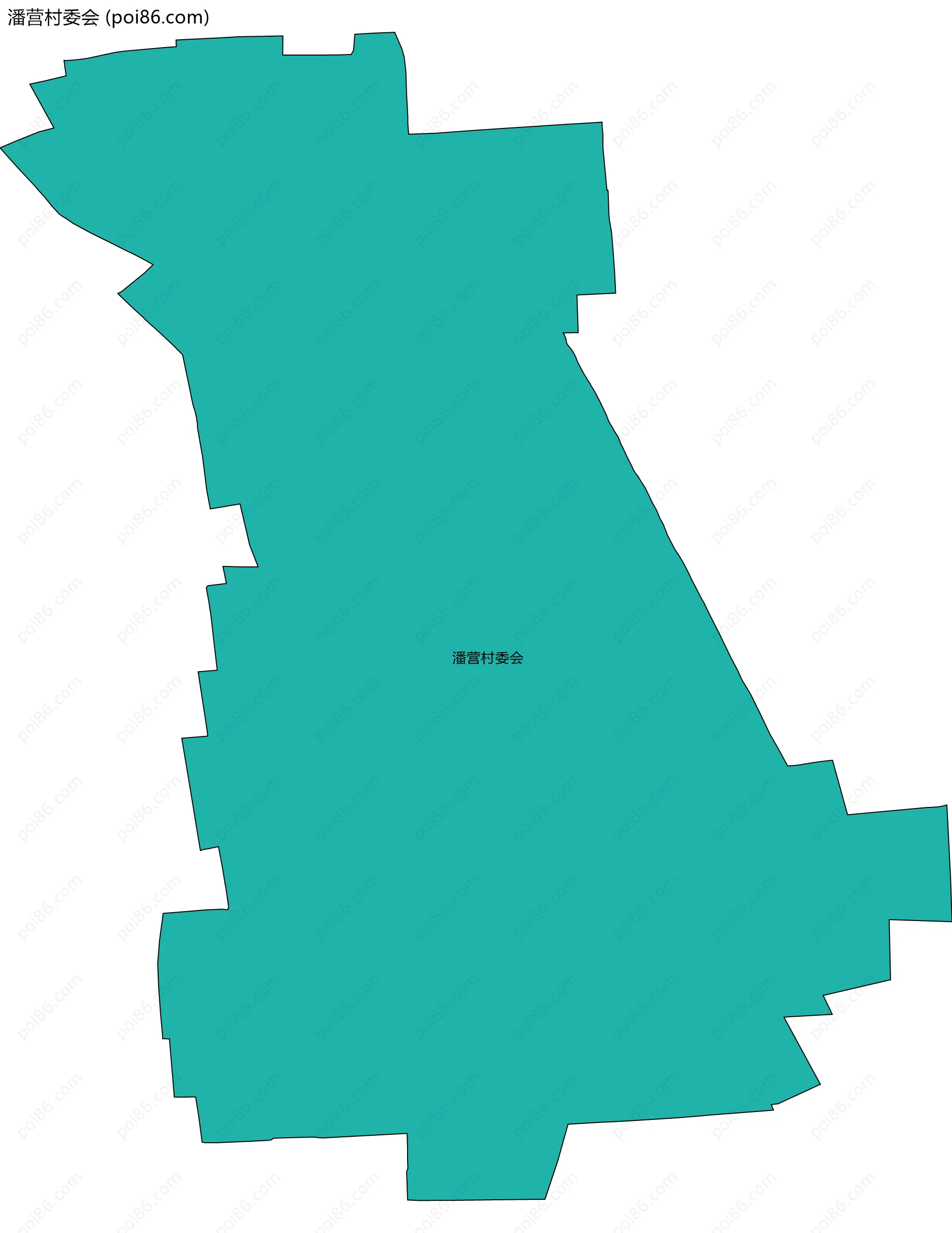 潘营村委会边界地图