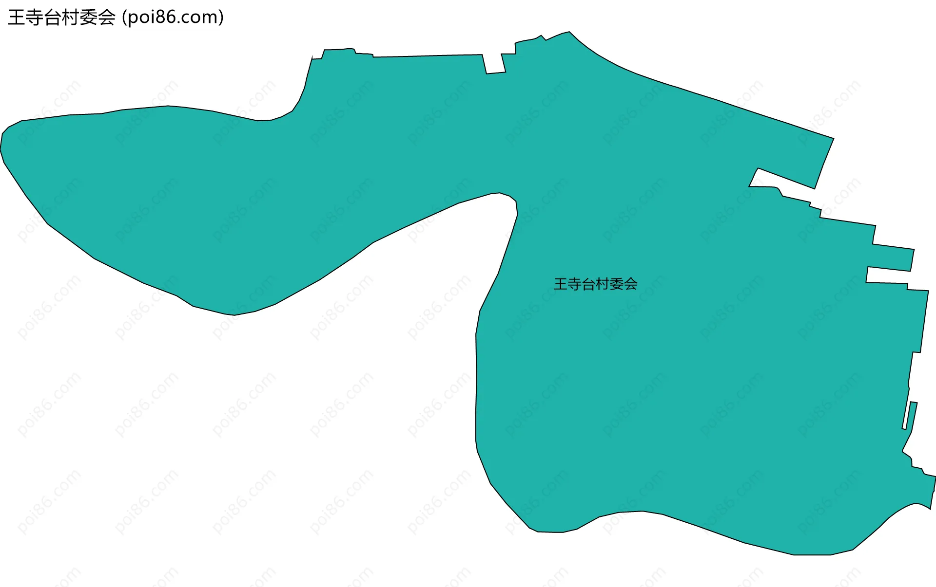王寺台村委会边界地图