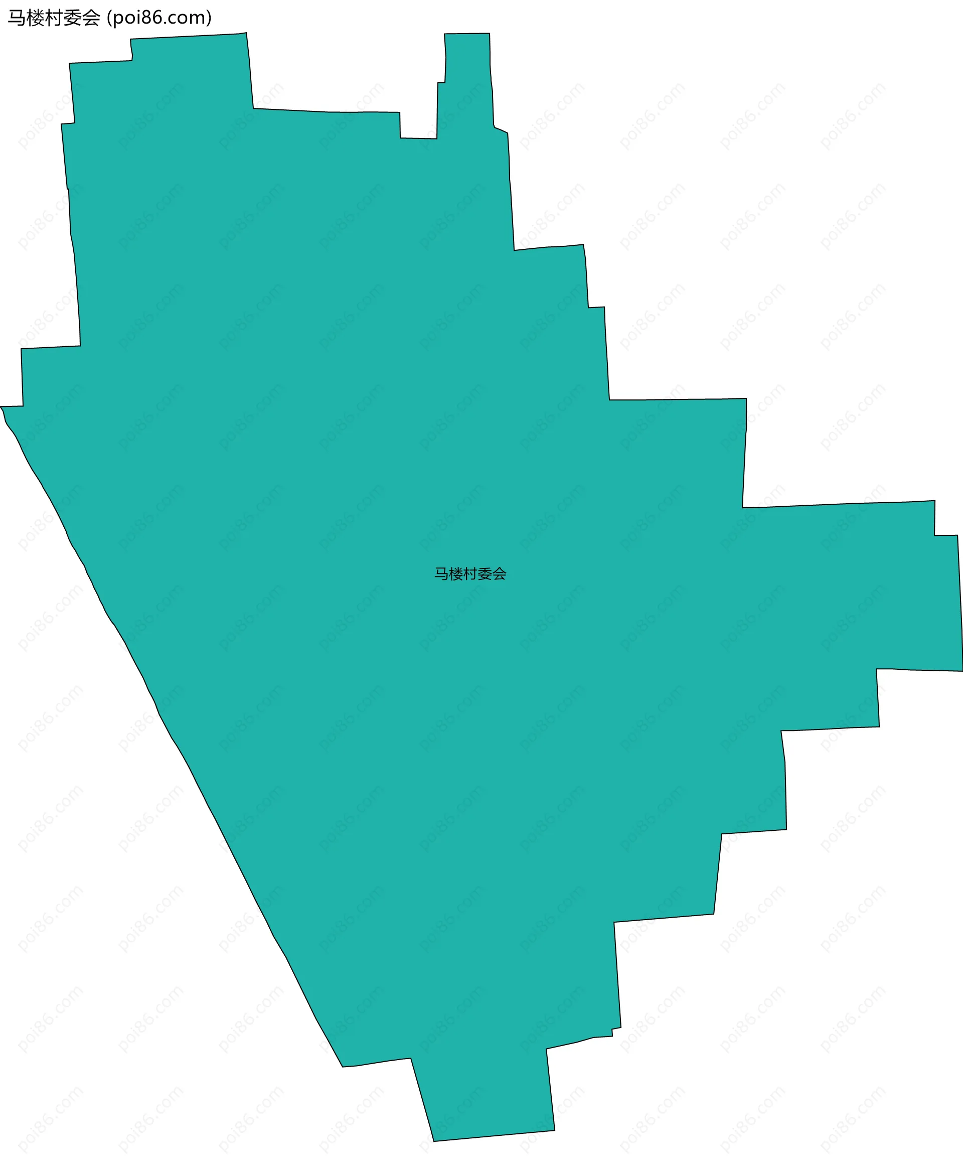 马楼村委会边界地图