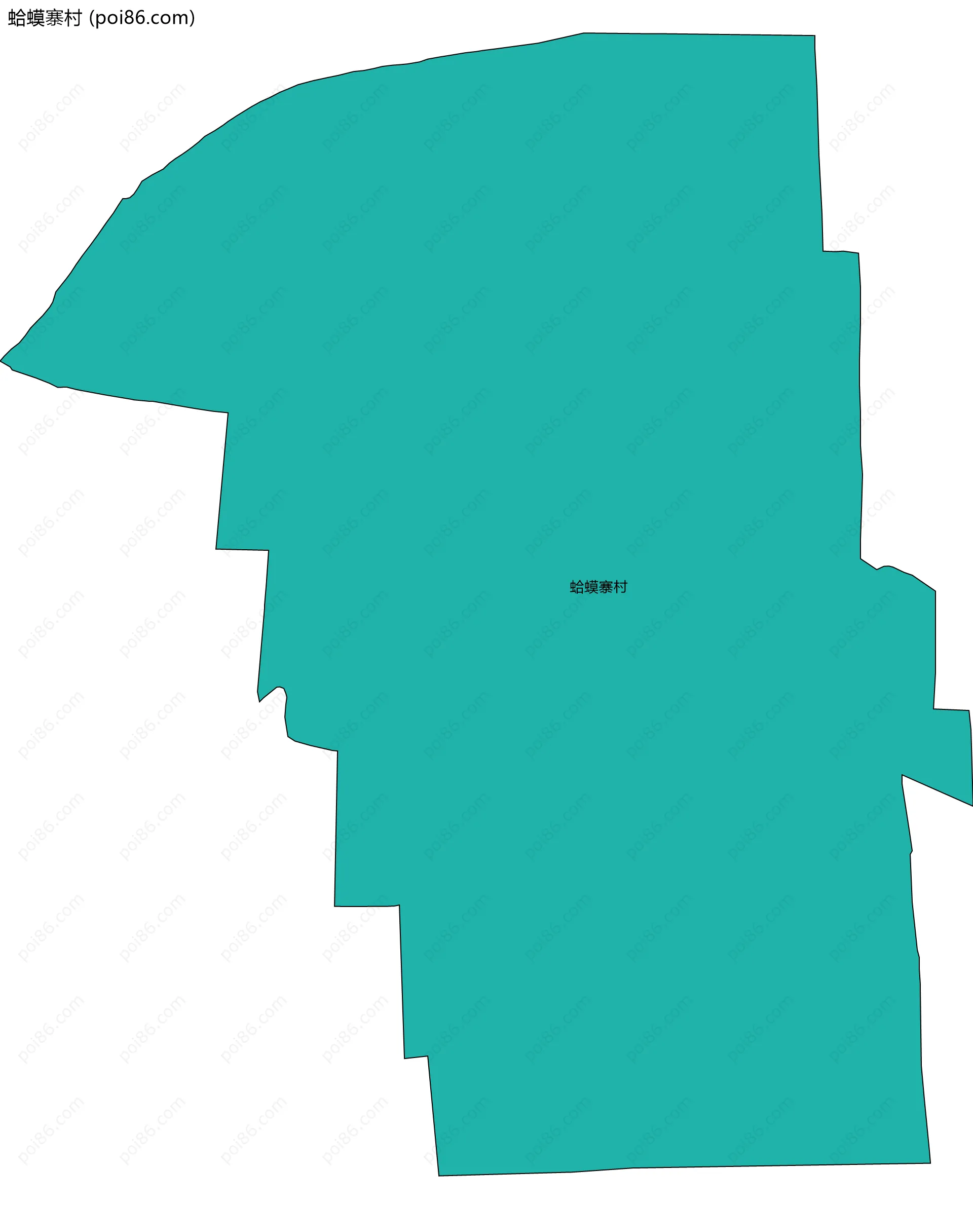 蛤蟆寨村边界地图