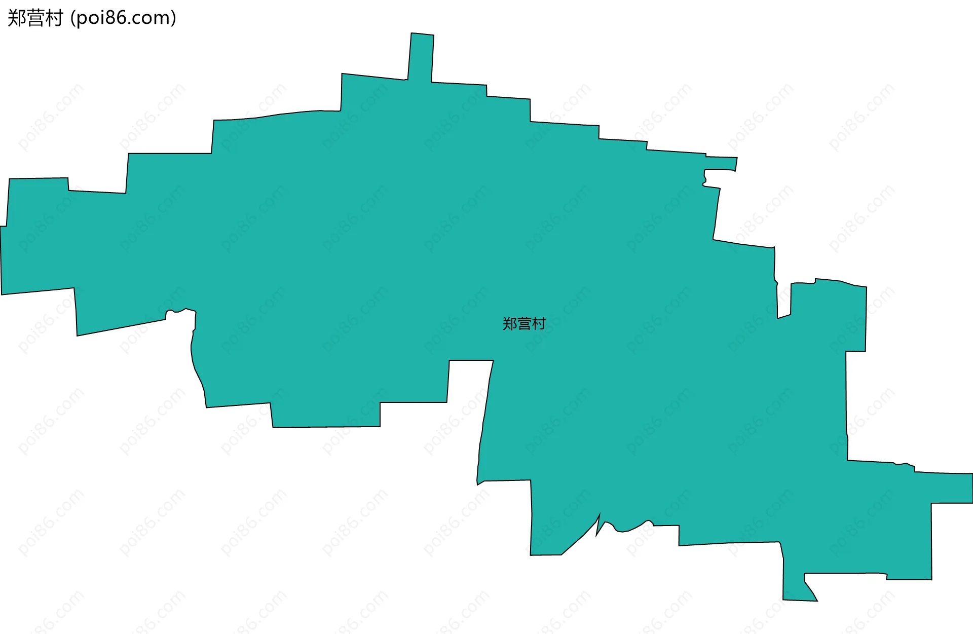 郑营村边界地图