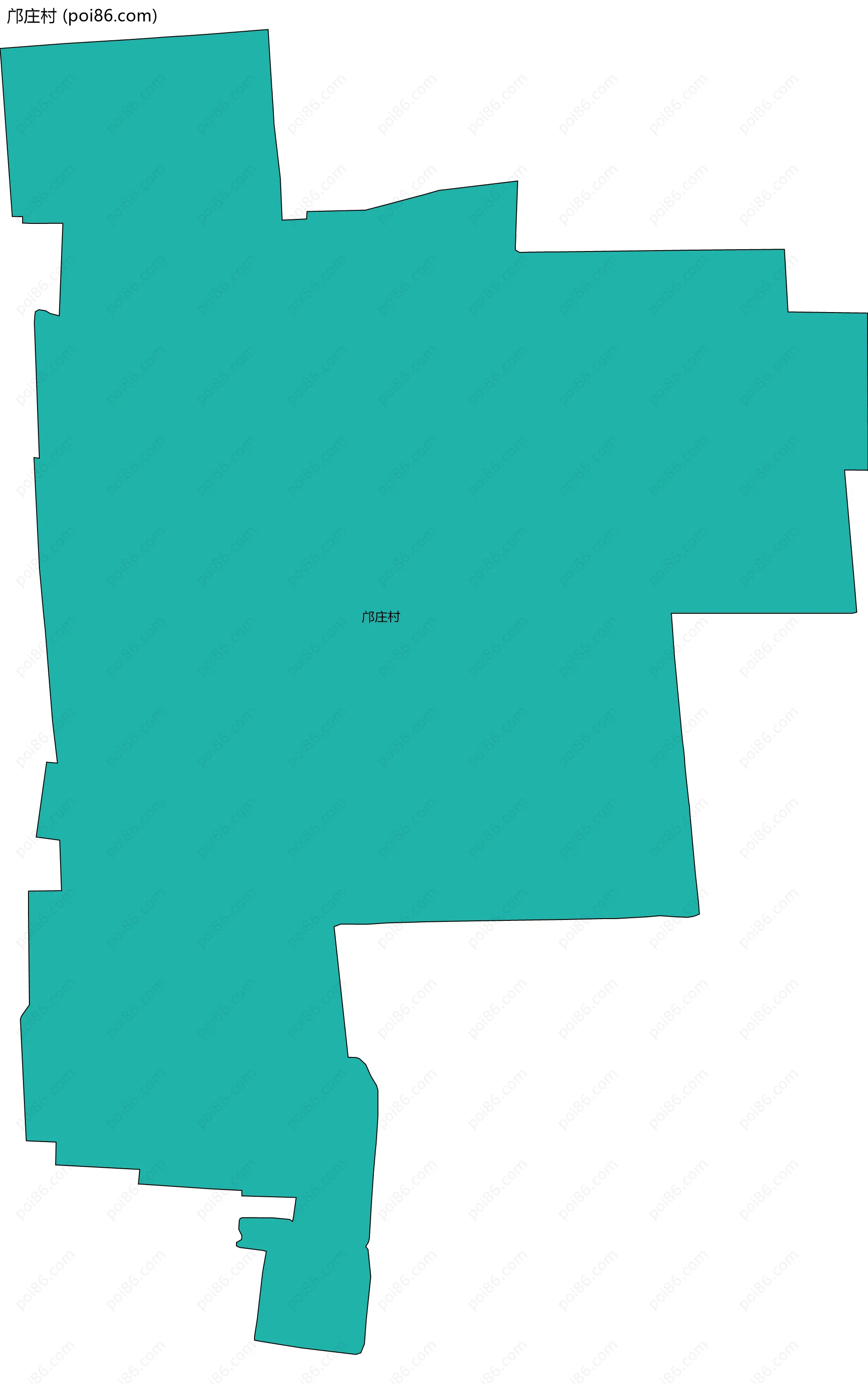 邝庄村边界地图