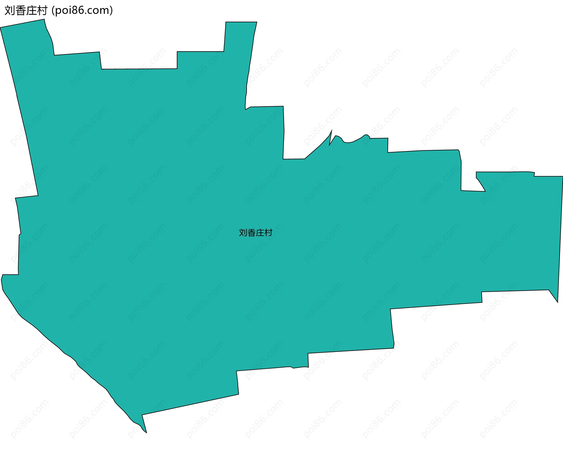 刘香庄村边界地图