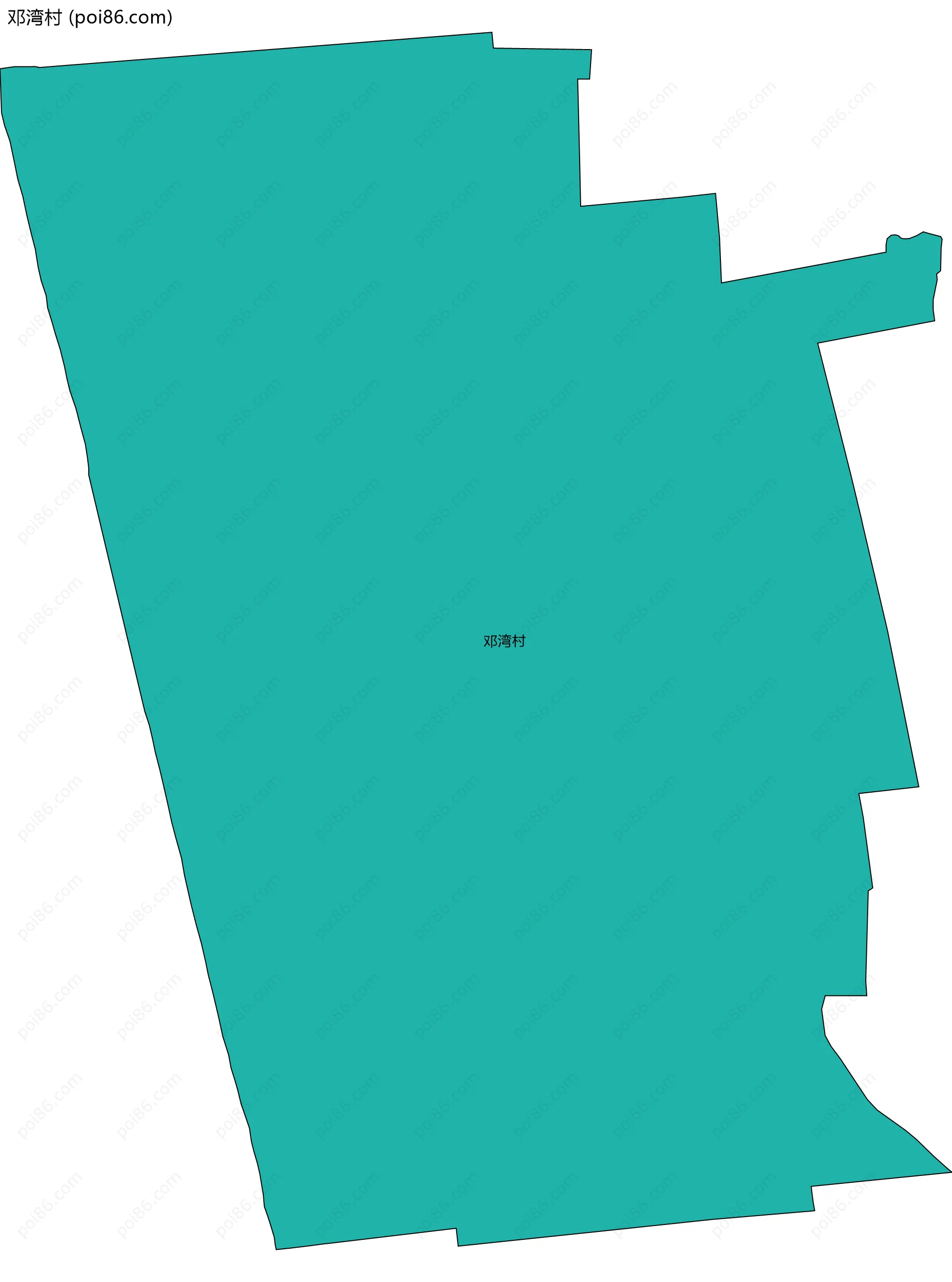 邓湾村边界地图