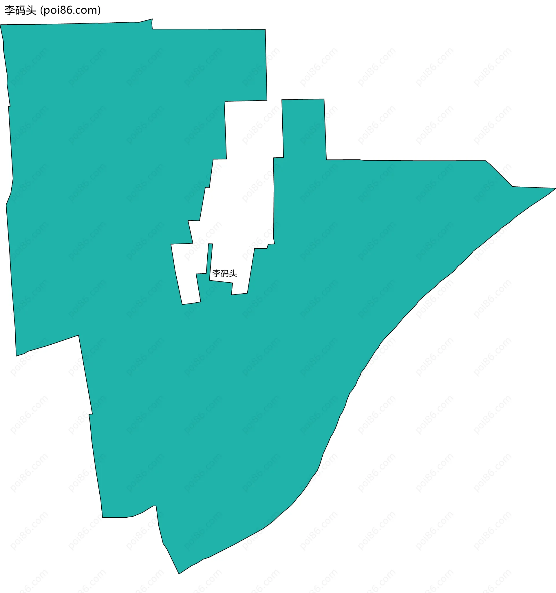 李码头边界地图