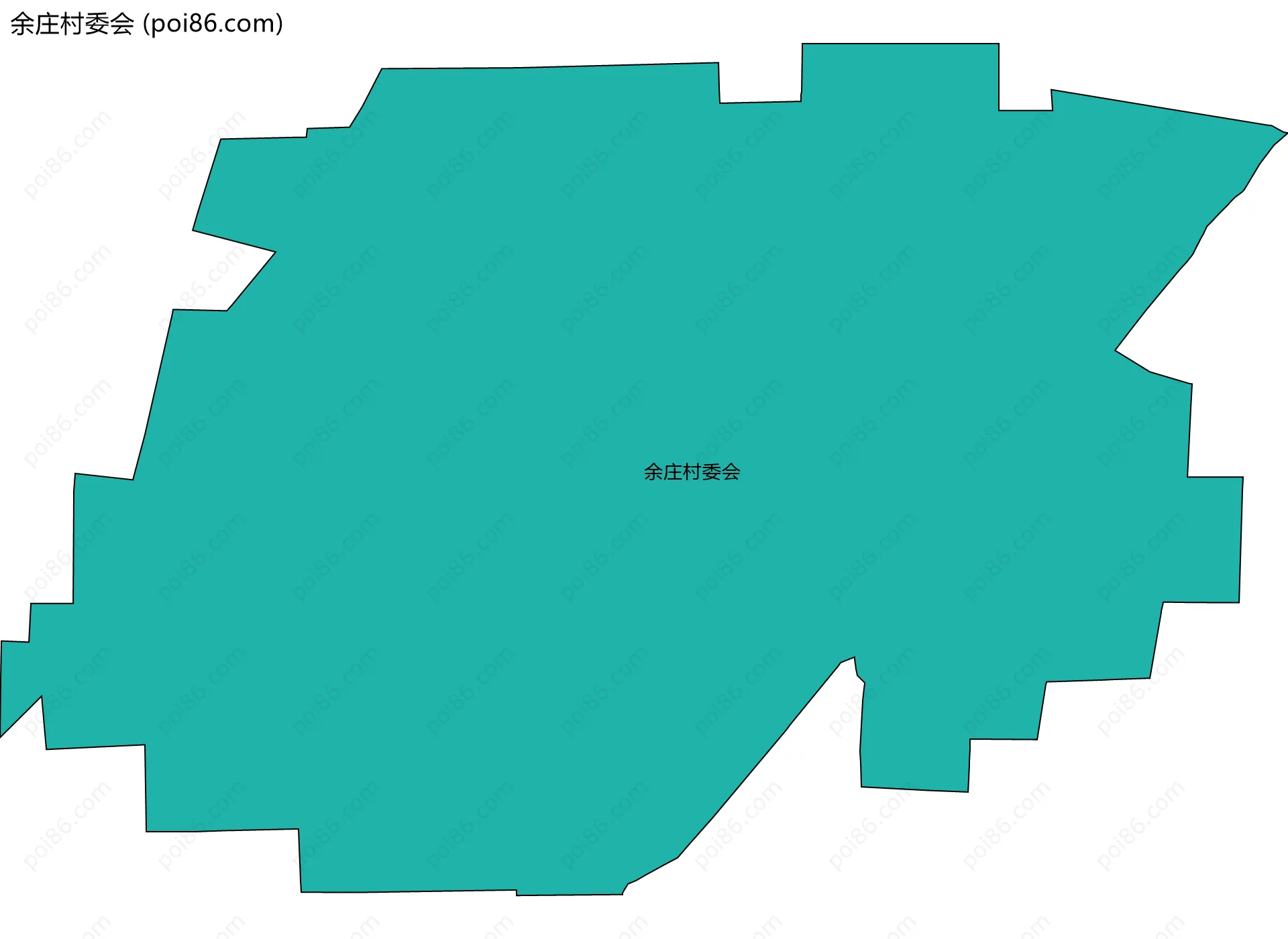 余庄村委会边界地图