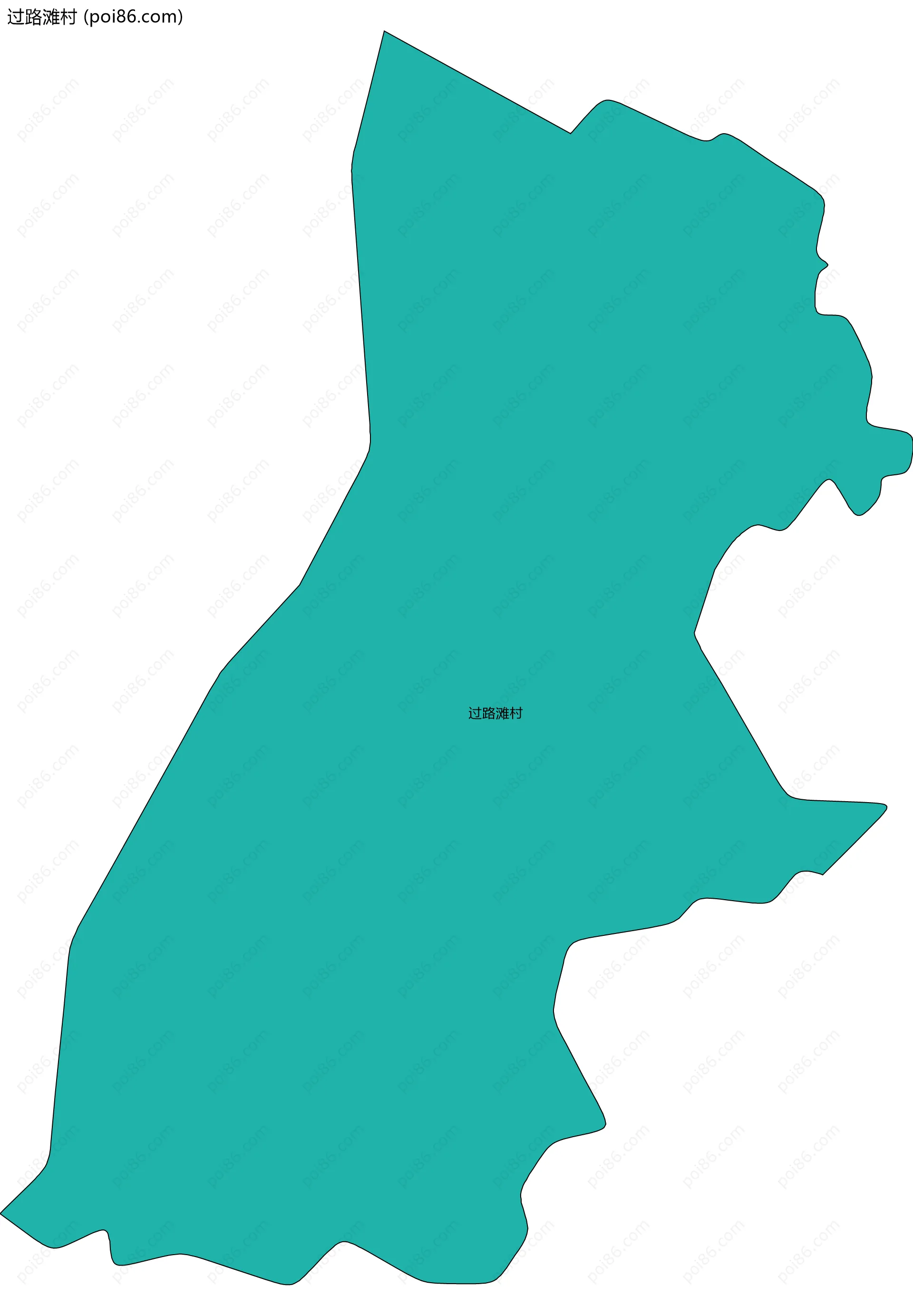 过路滩村边界地图