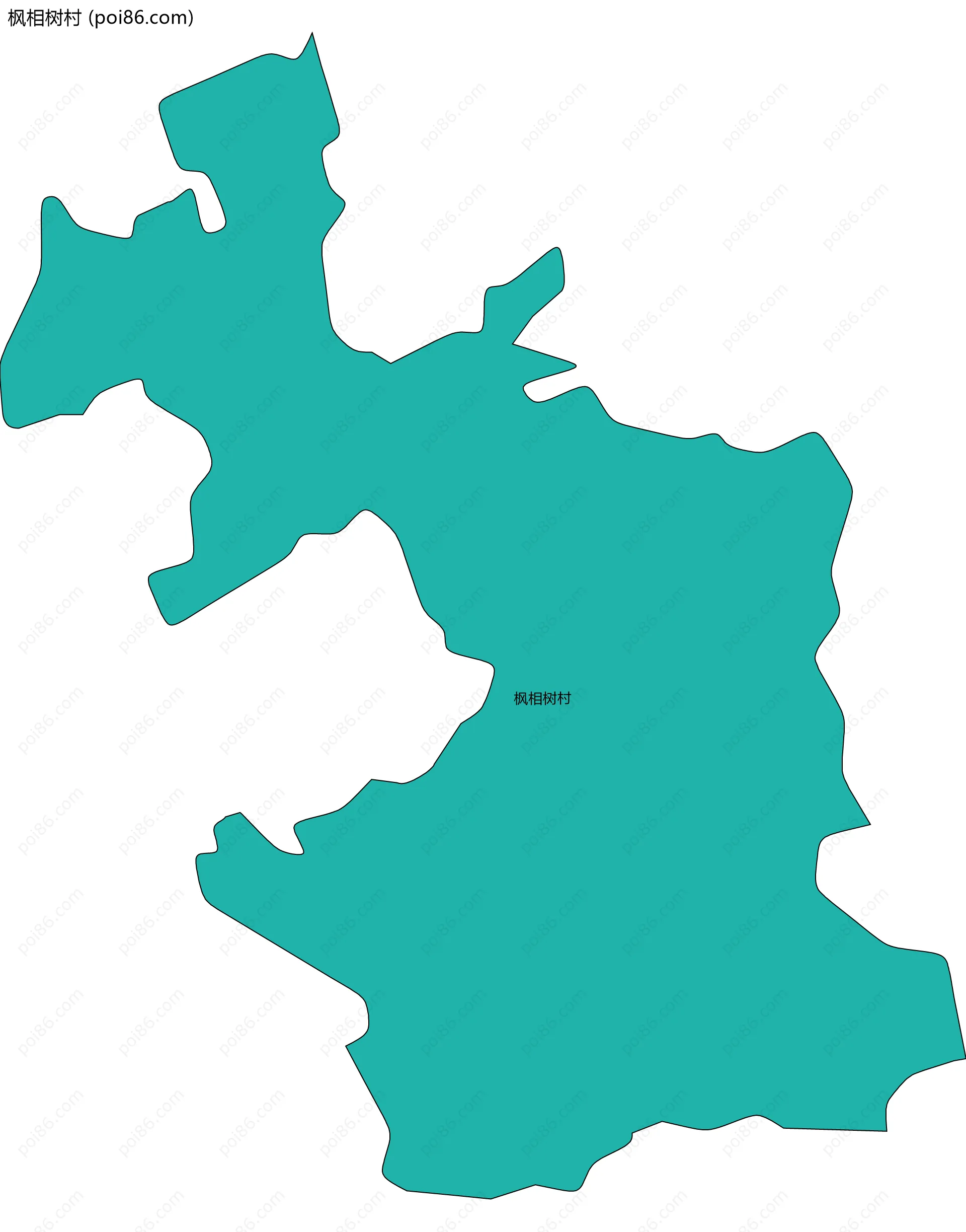 枫相树村边界地图