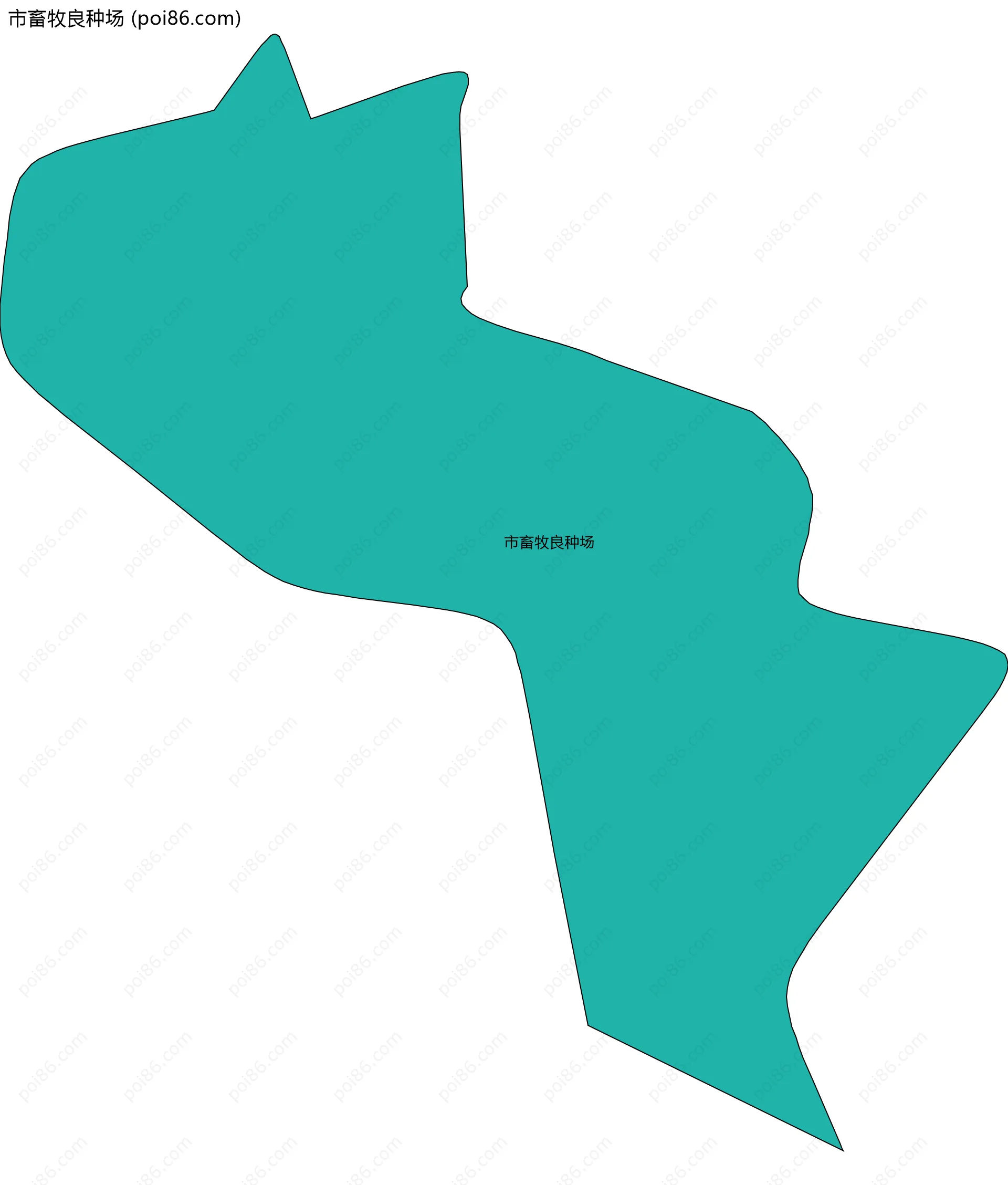 市畜牧良种场边界地图