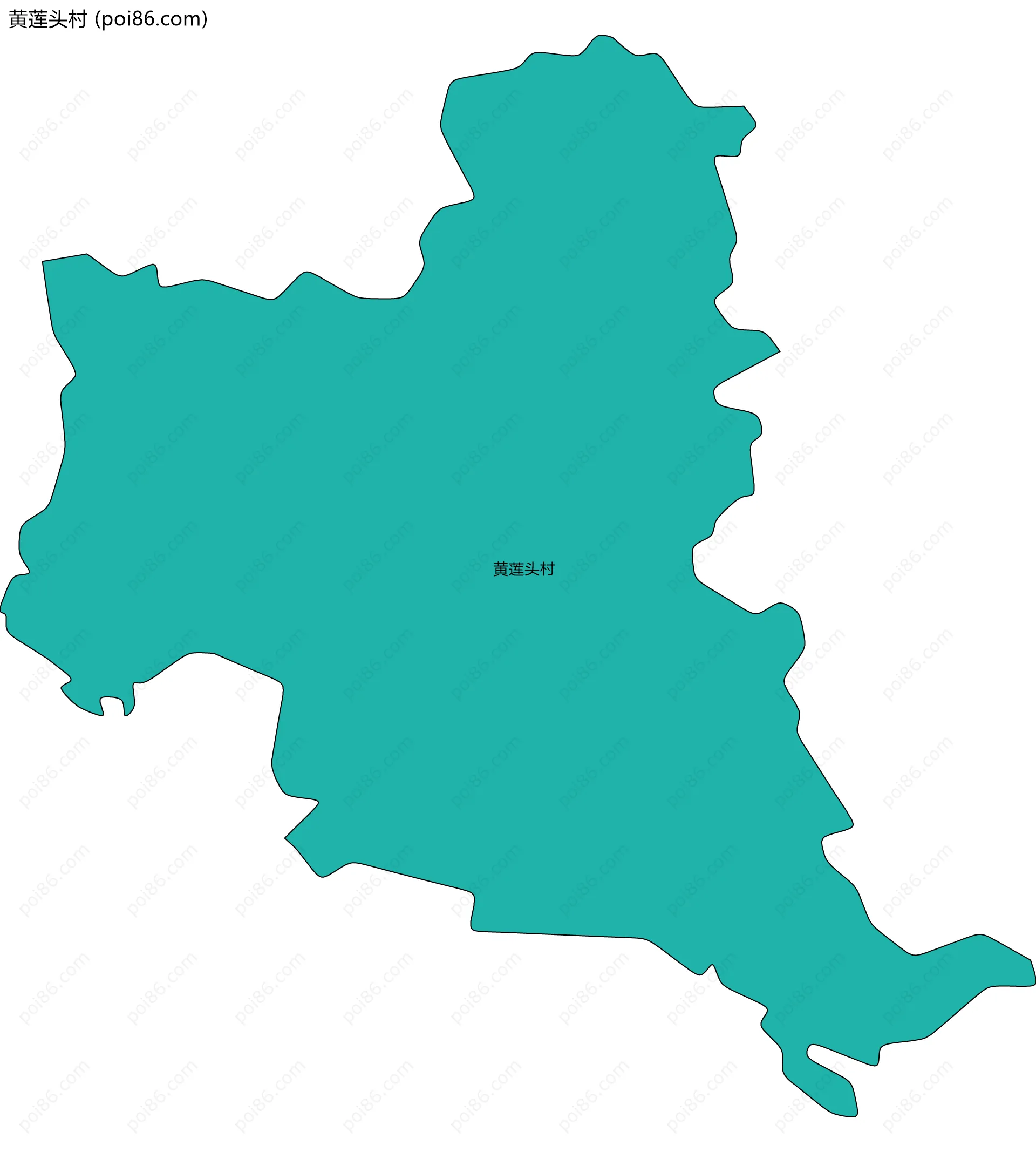 黄莲头村边界地图