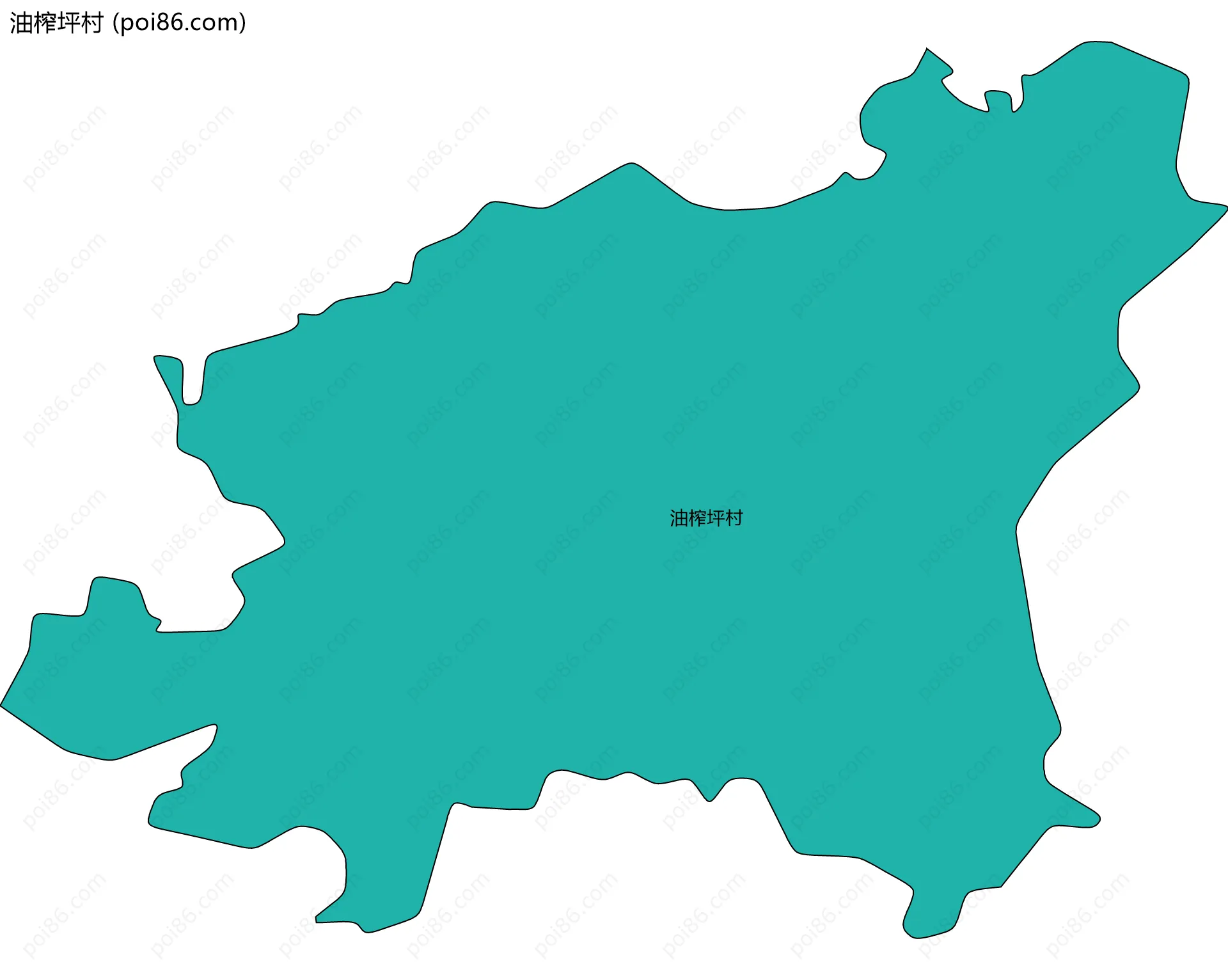 油榨坪村边界地图