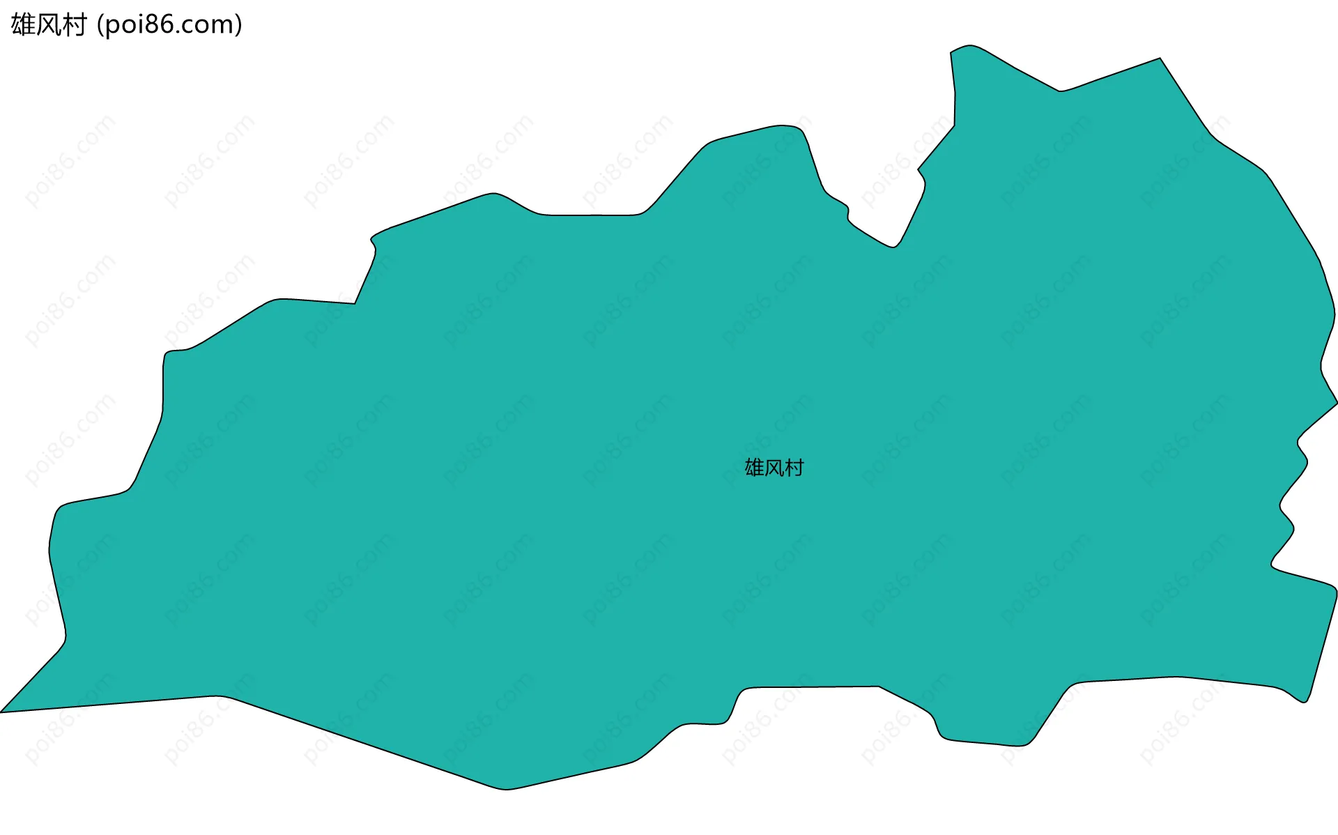 雄风村边界地图