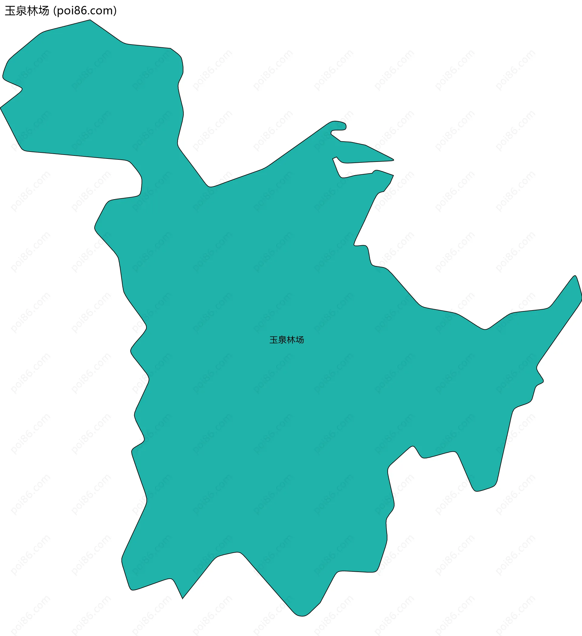 玉泉林场边界地图