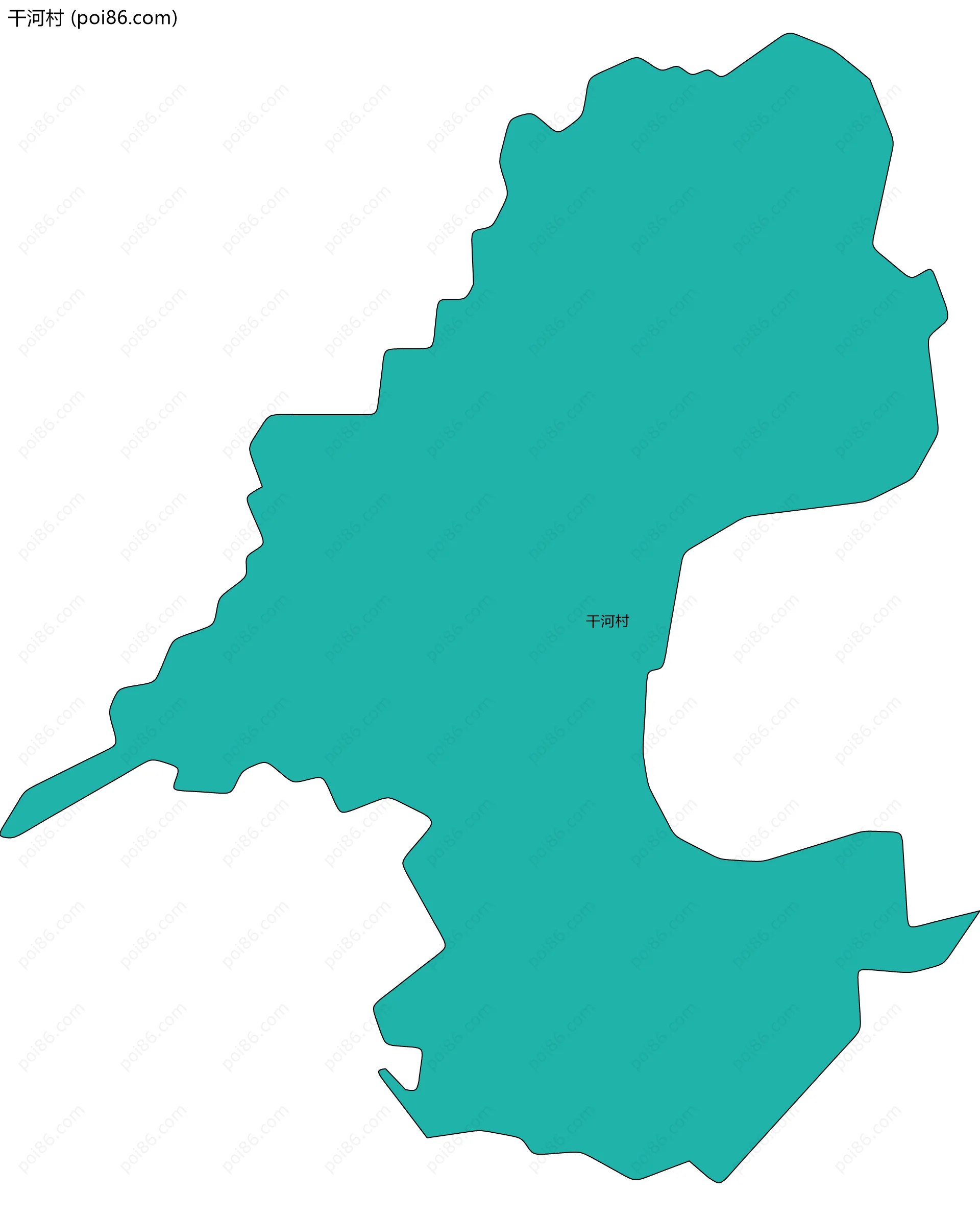 干河村边界地图