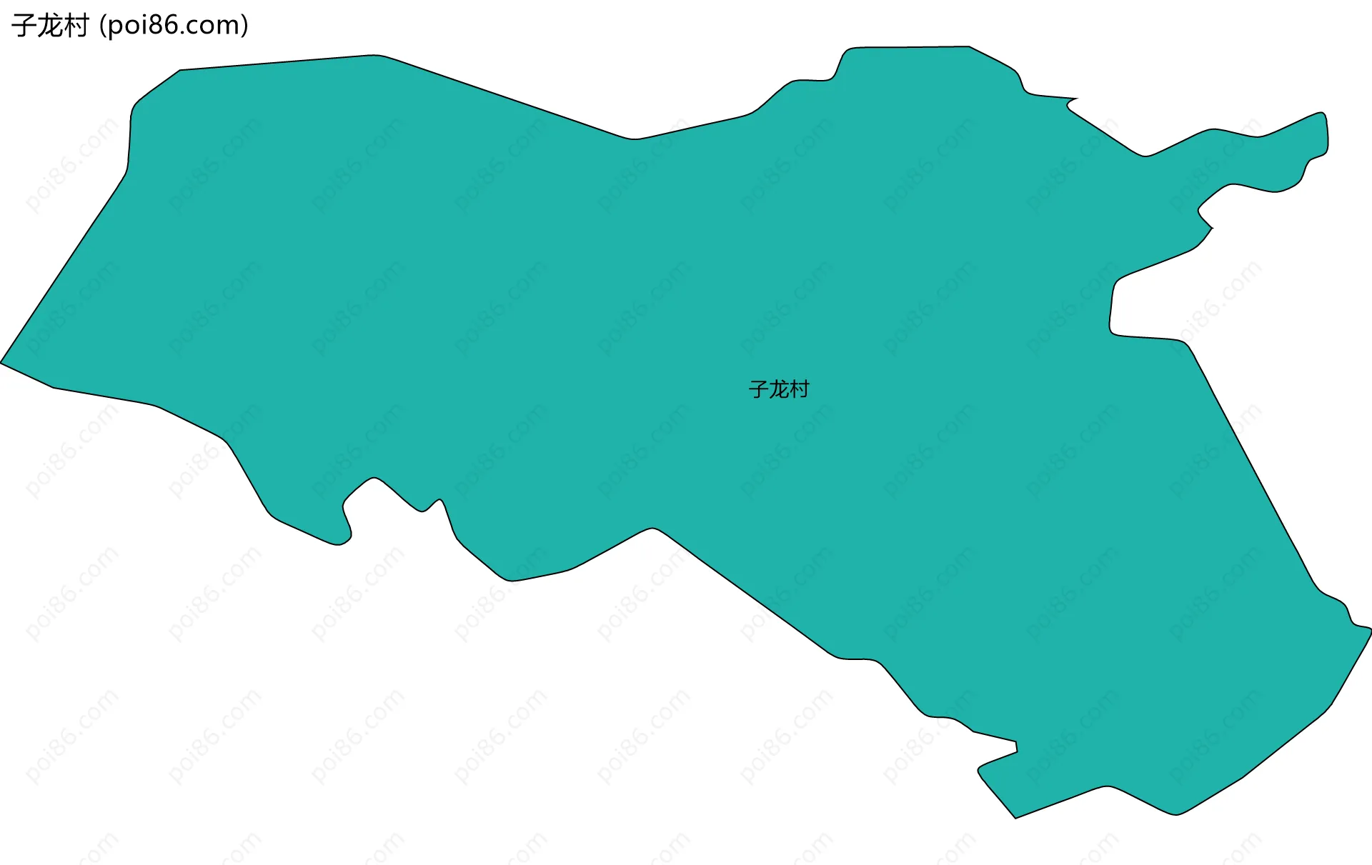子龙村边界地图