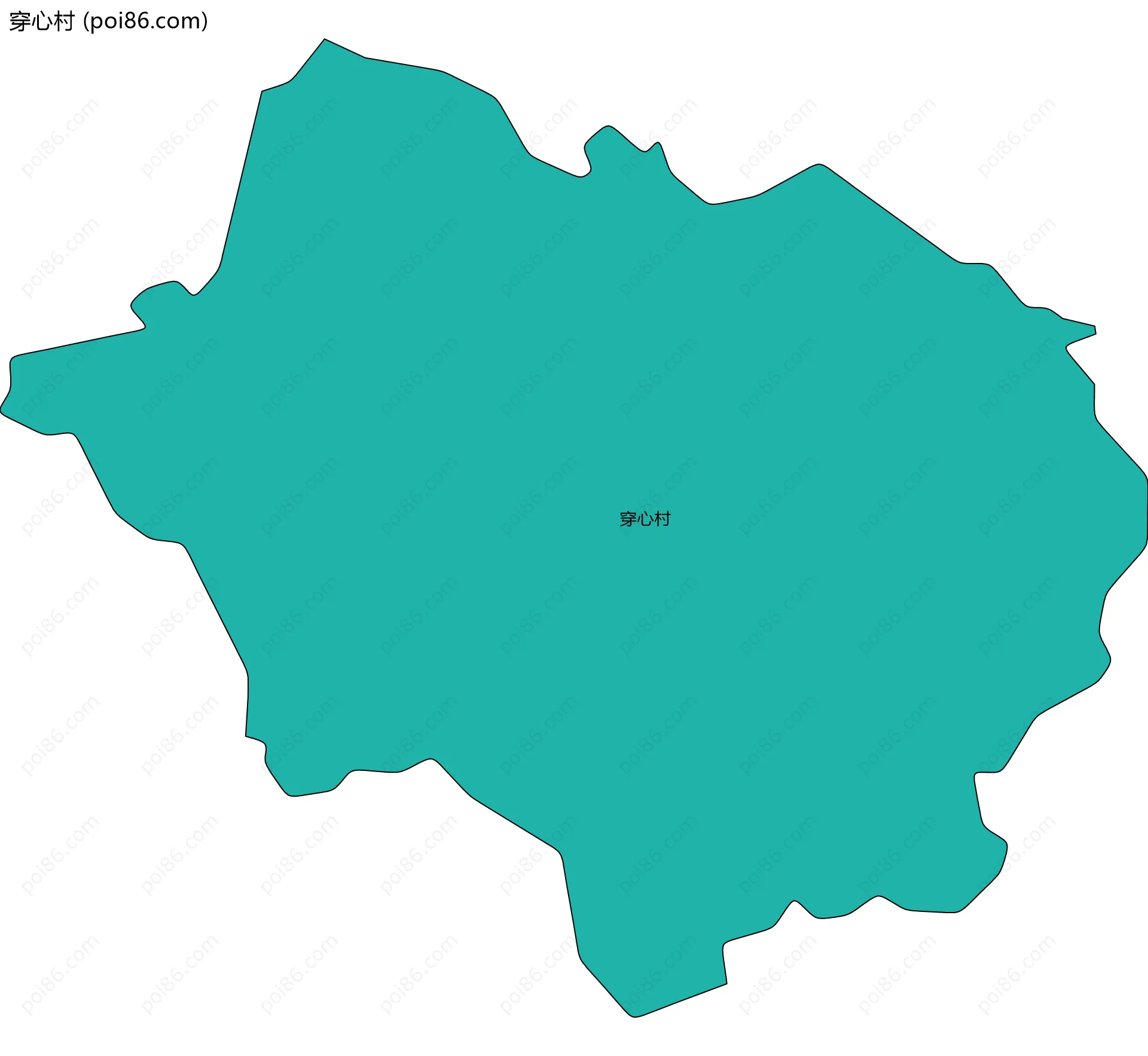 穿心村边界地图