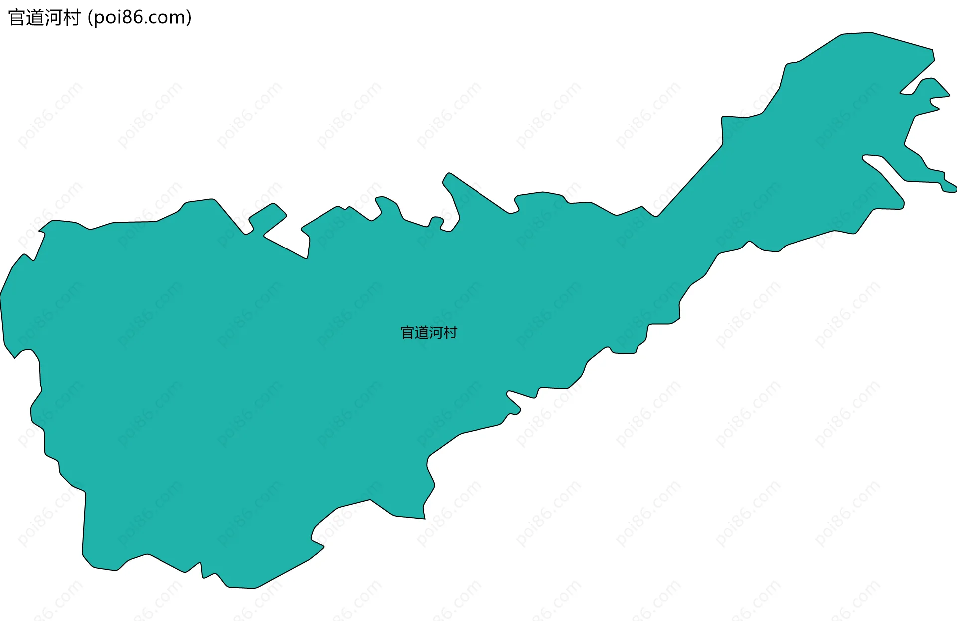 官道河村边界地图