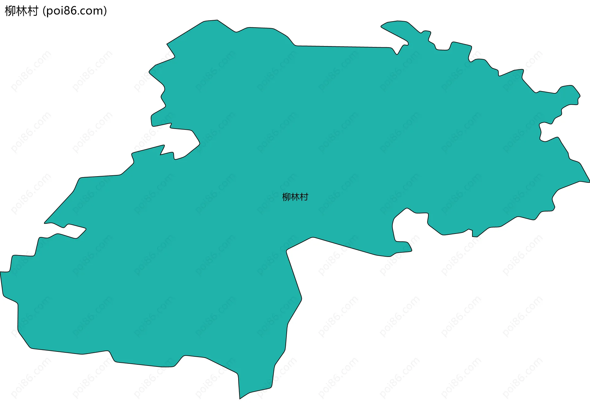 柳林村边界地图