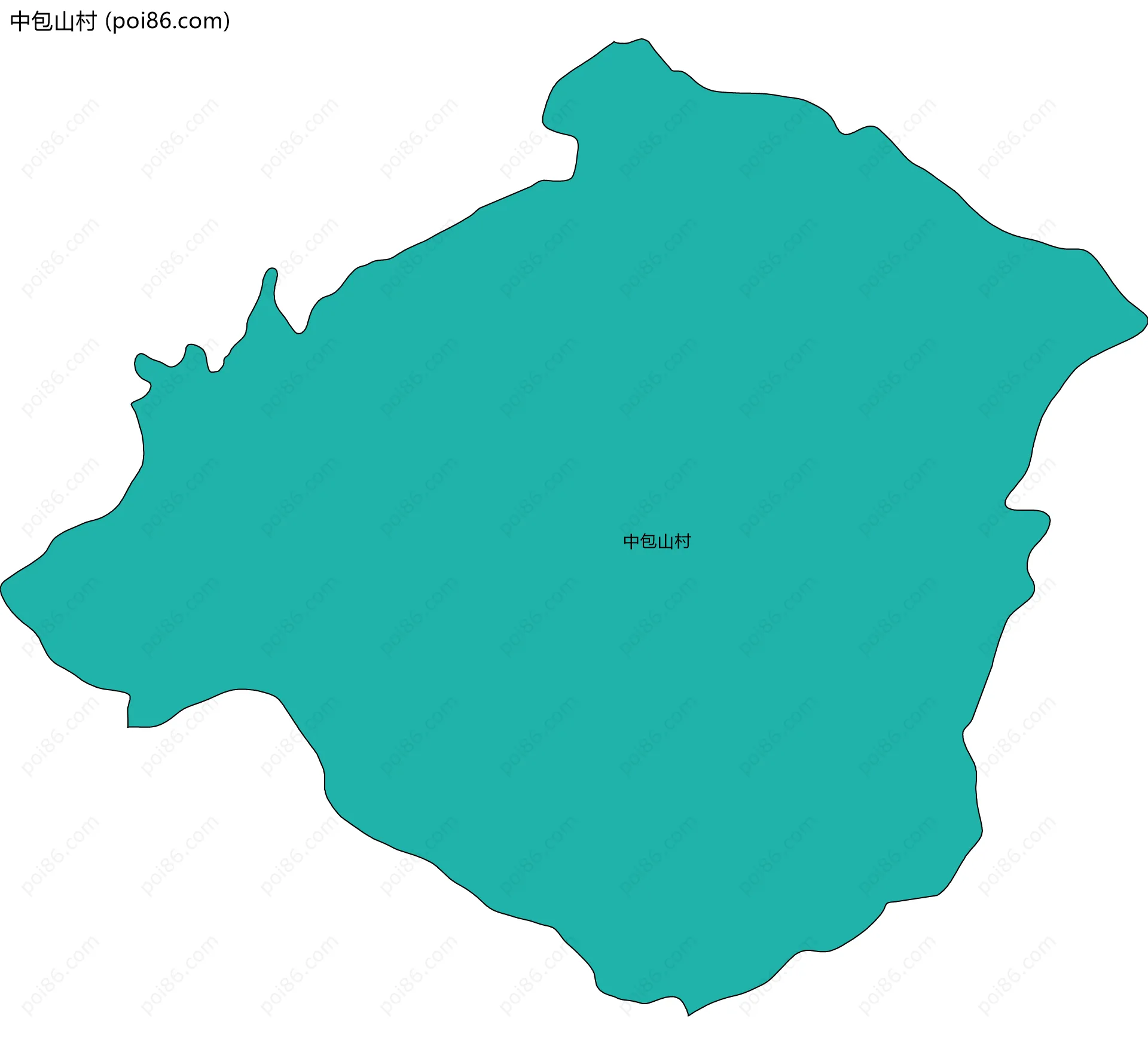 中包山村边界地图