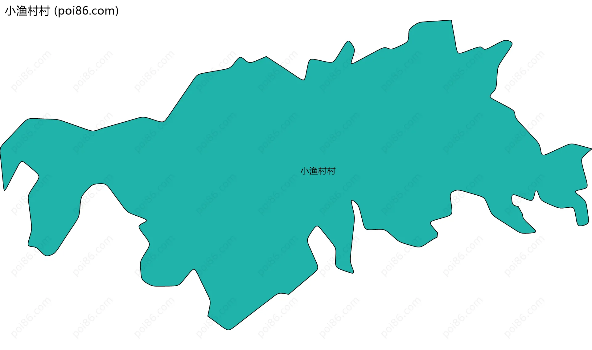 小渔村村边界地图