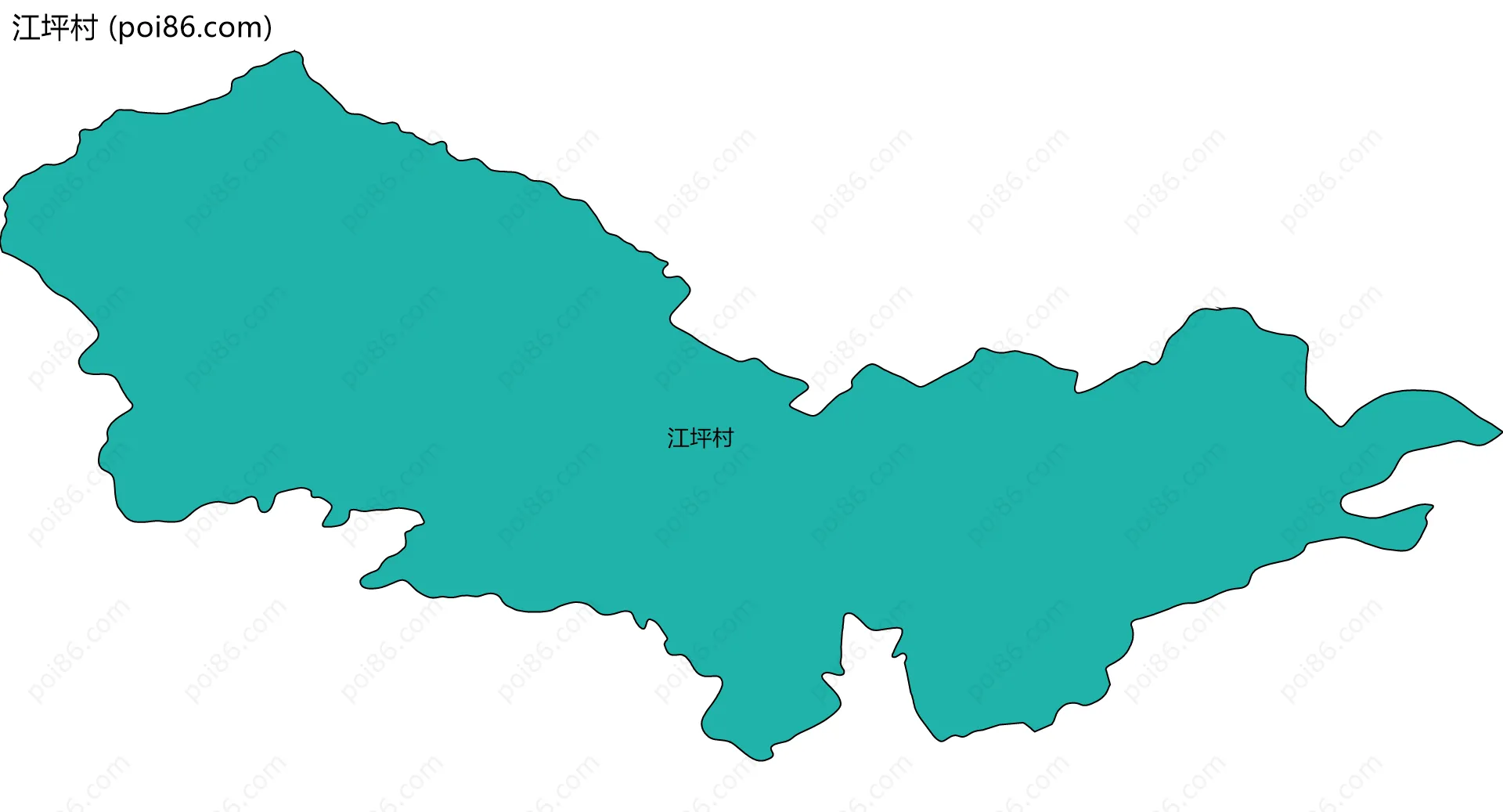 江坪村边界地图