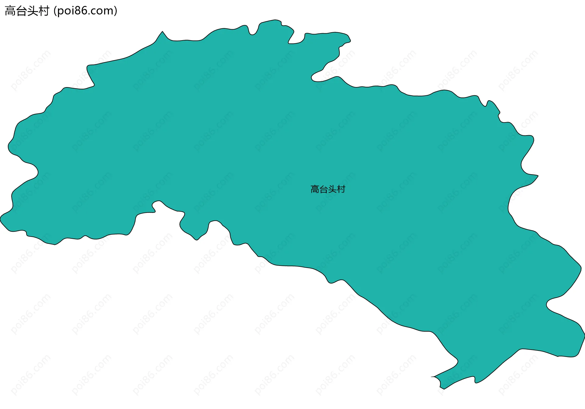 高台头村边界地图