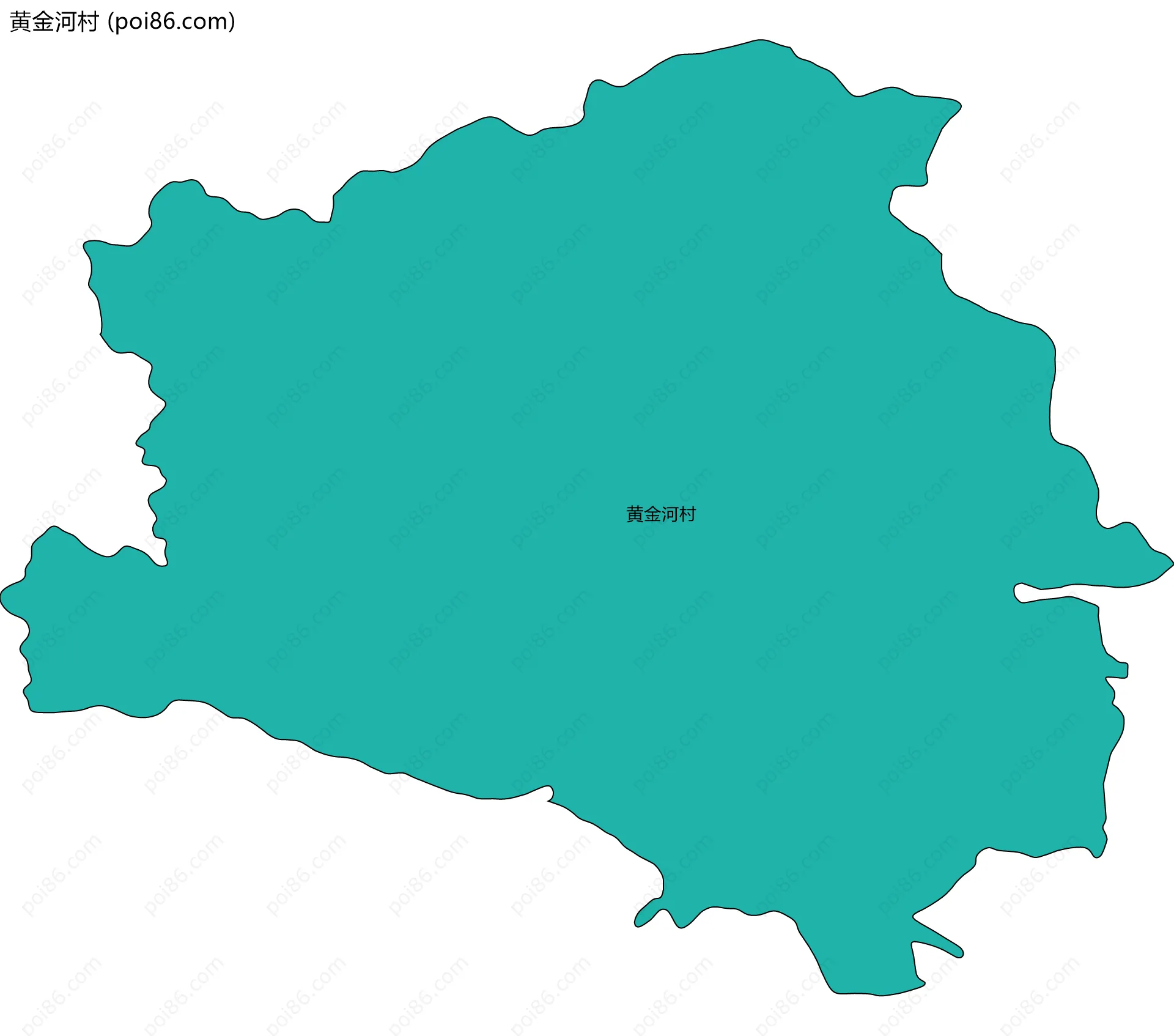 黄金河村边界地图