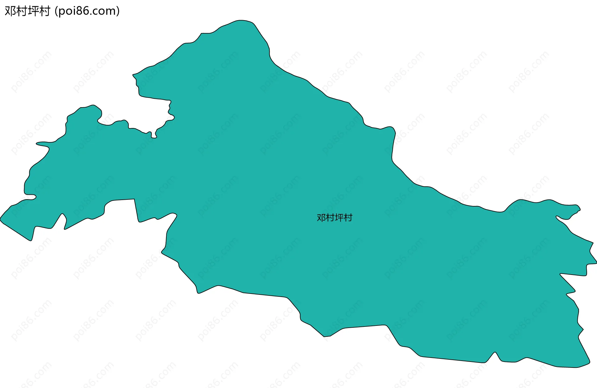 邓村坪村边界地图