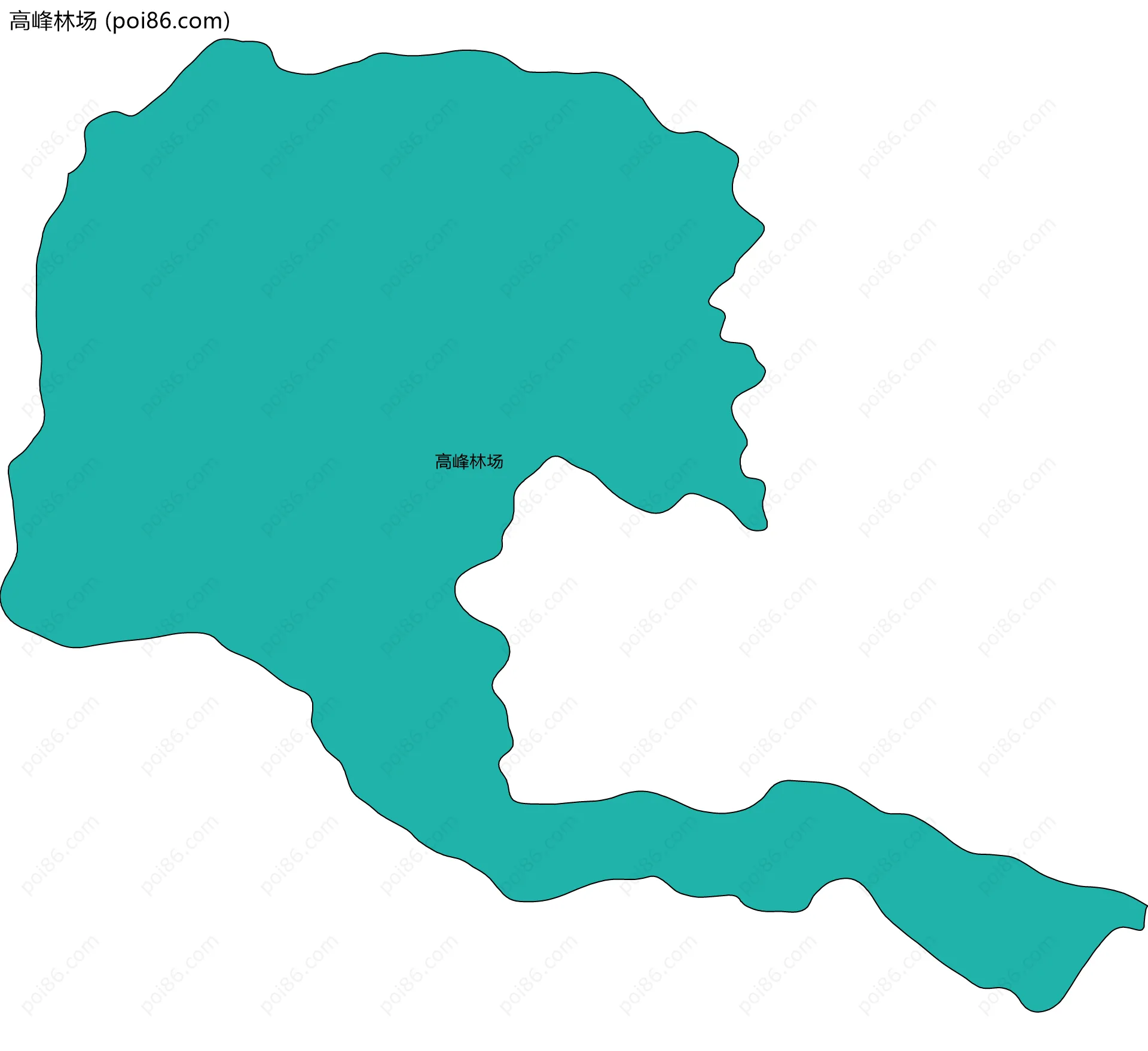 高峰林场边界地图