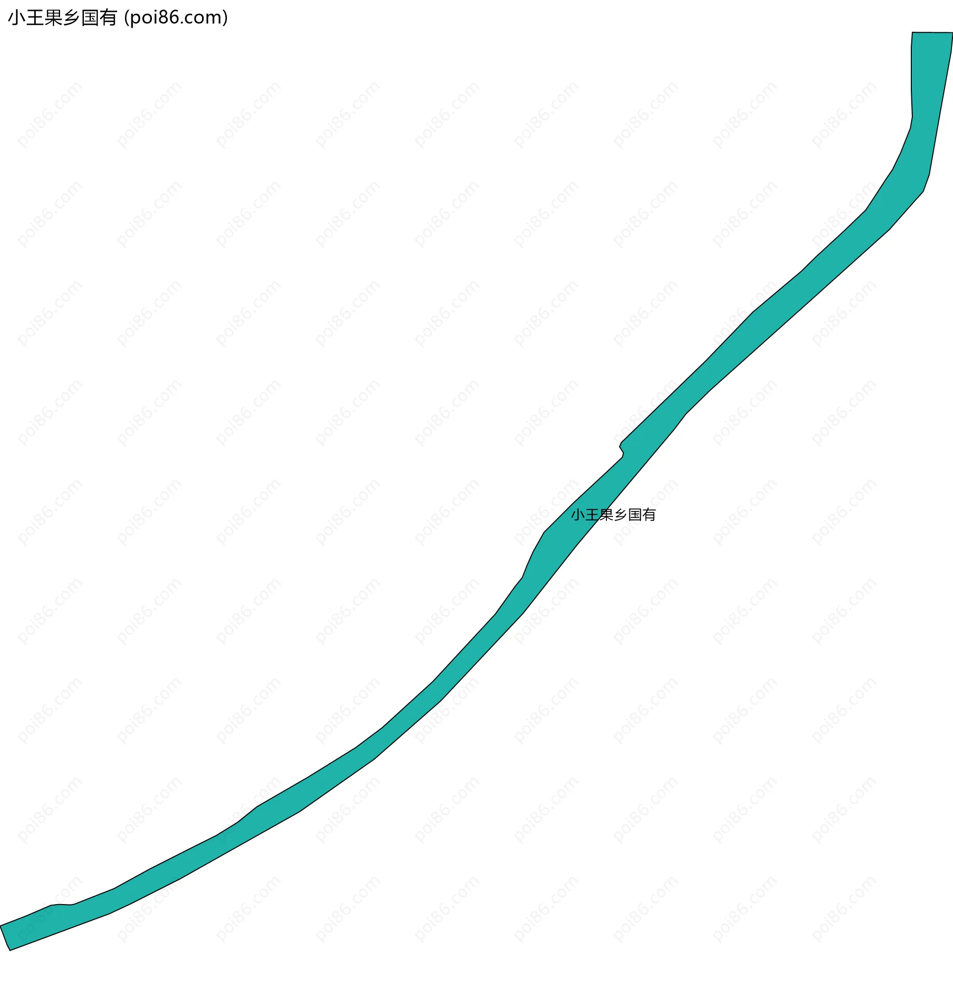 小王果乡国有边界地图