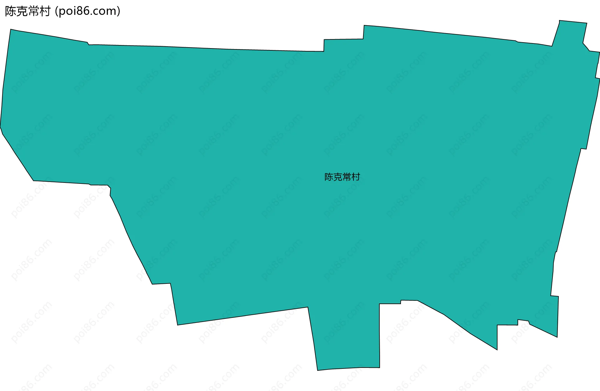 陈克常村边界地图