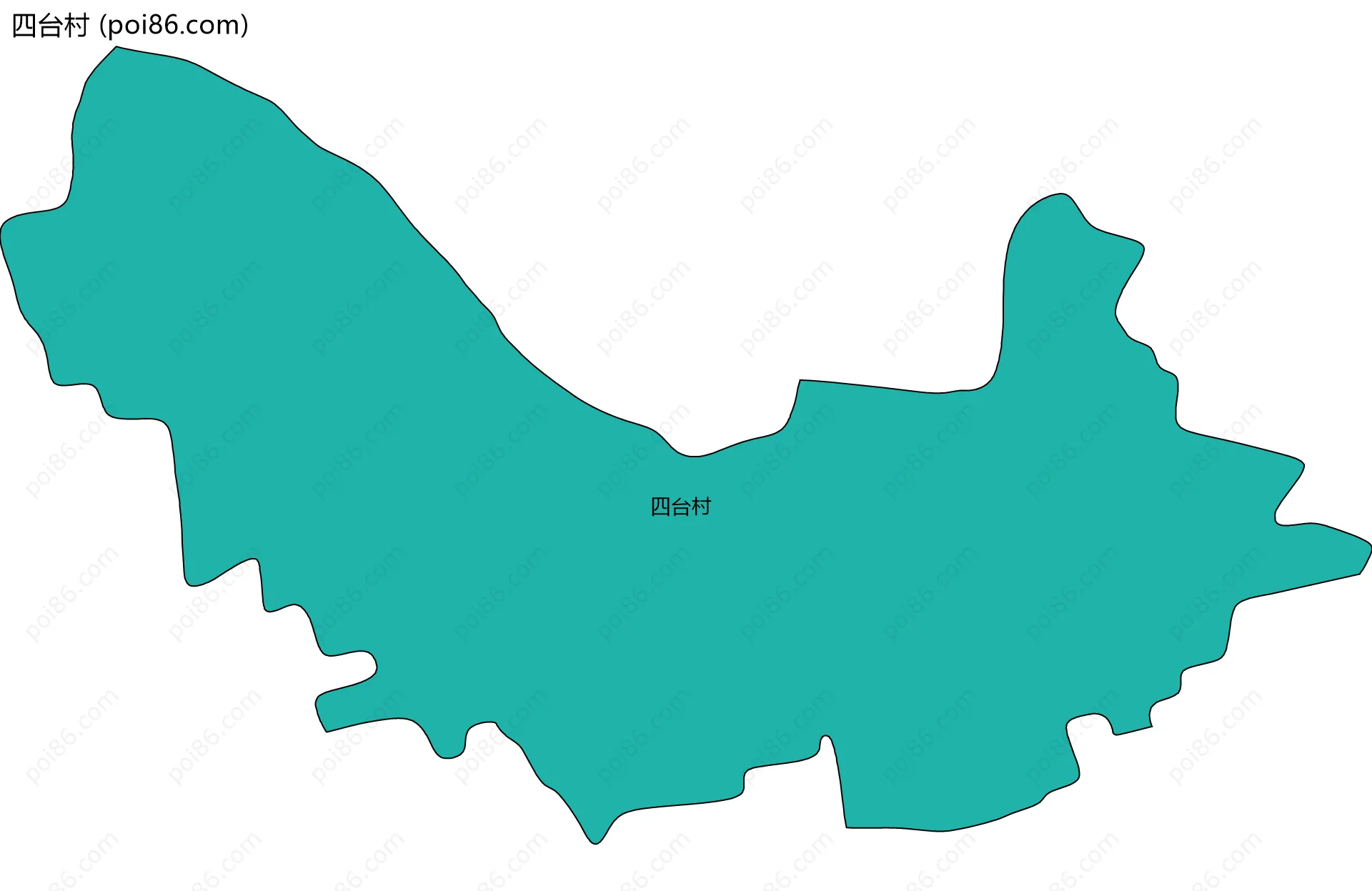 四台村边界地图