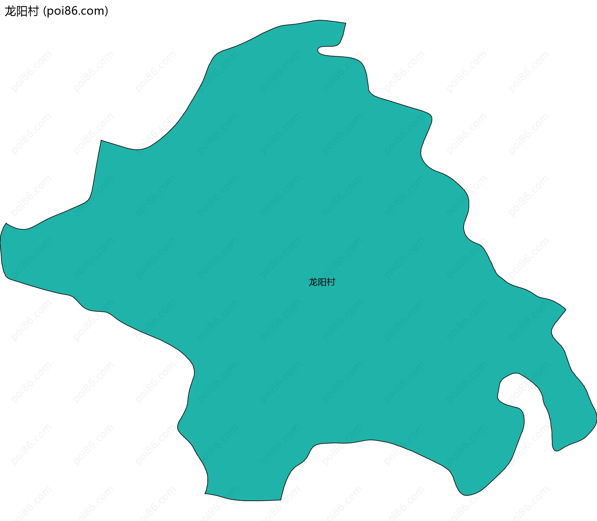 龙阳村边界地图