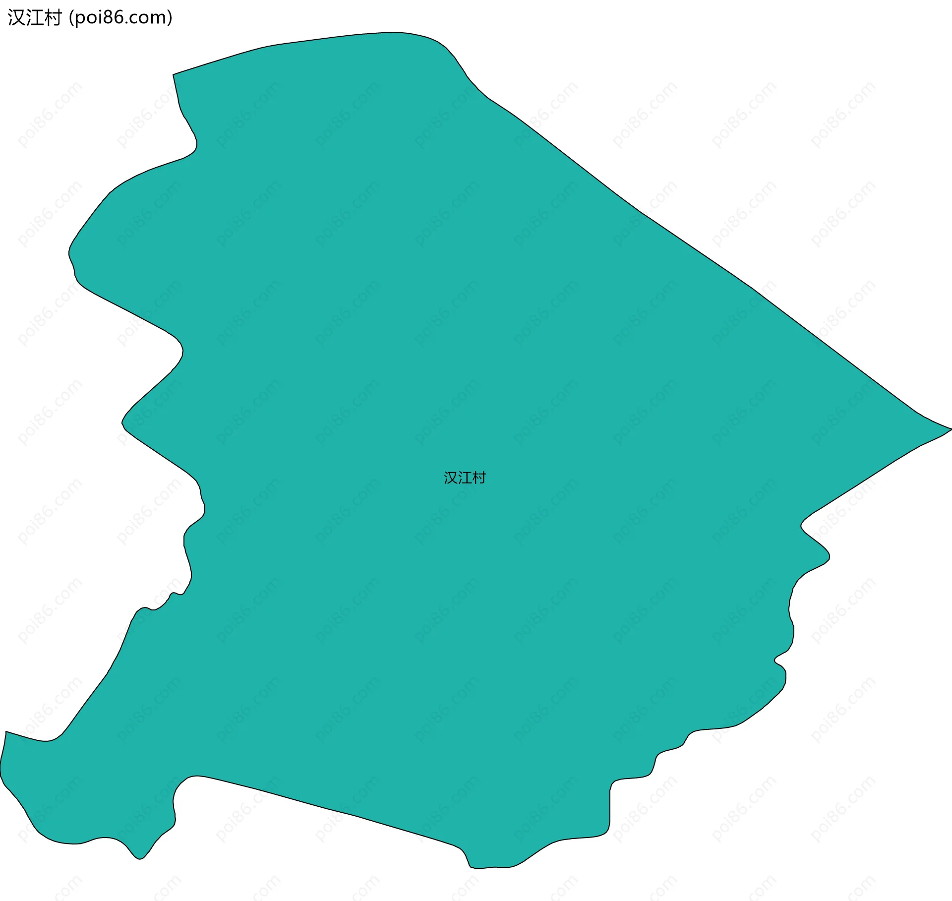 汉江村边界地图
