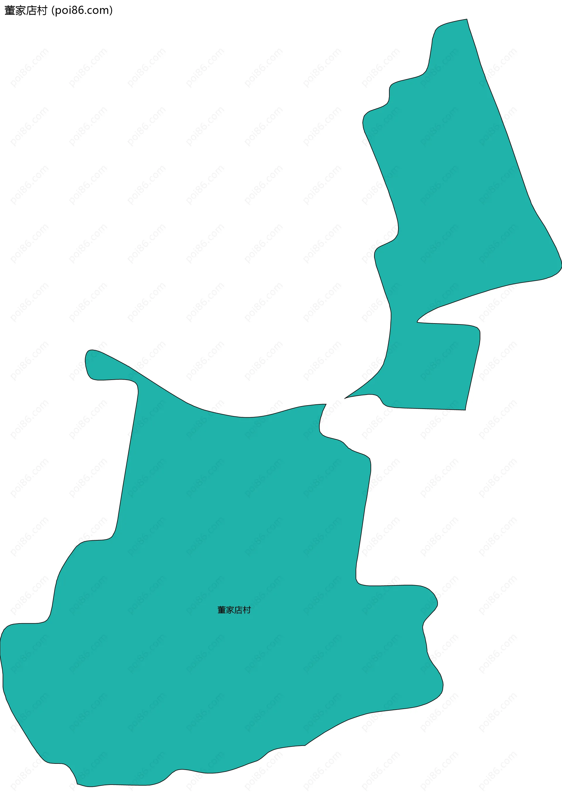 董家店村边界地图