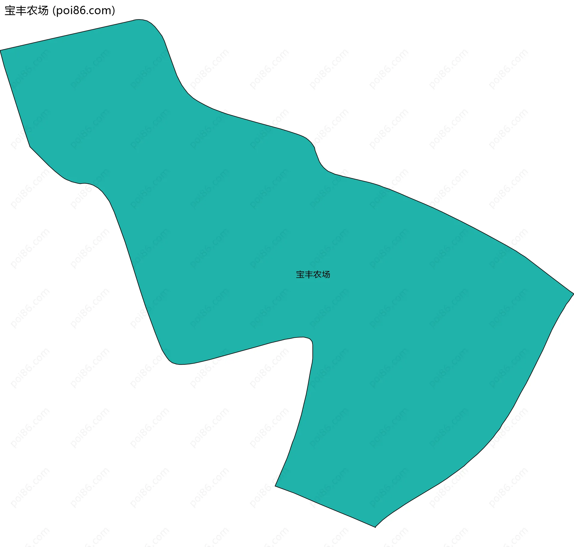 宝丰农场边界地图