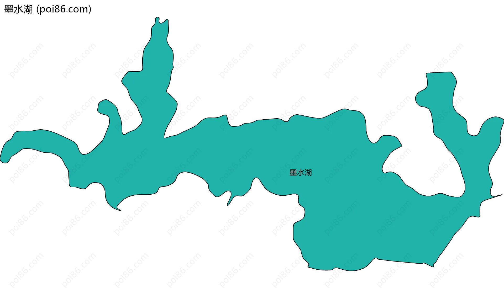 墨水湖边界地图