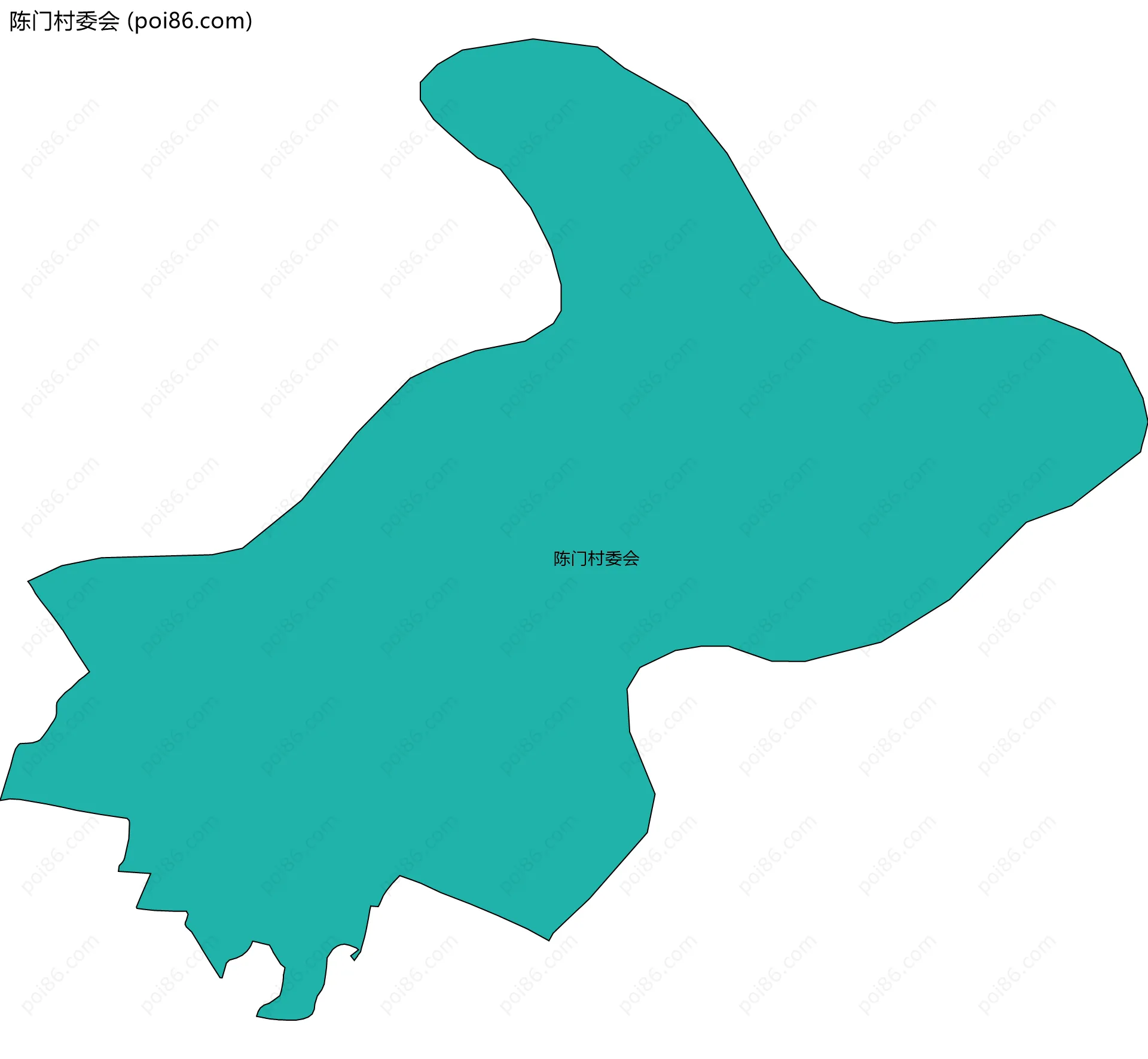 陈门村委会边界地图