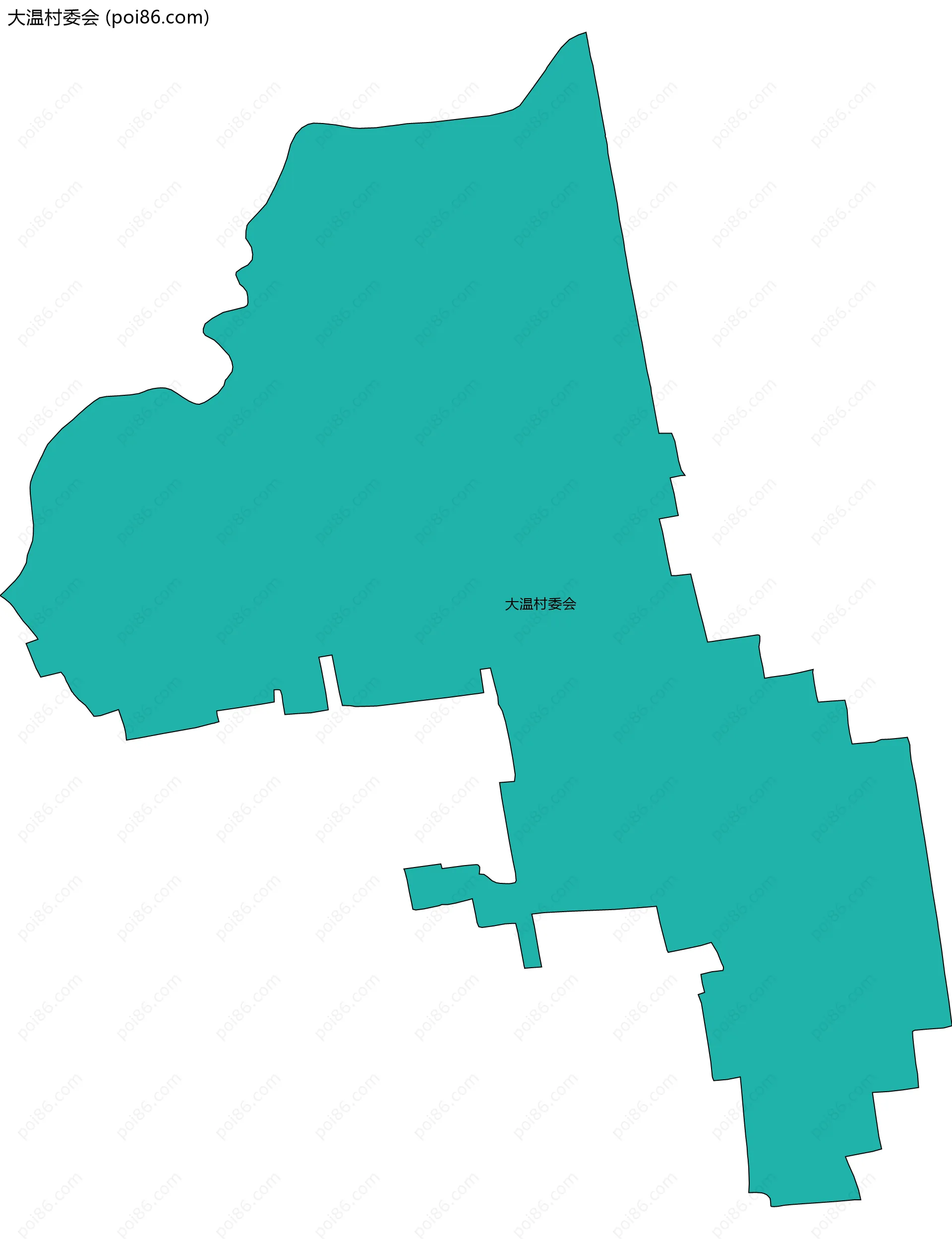 大温村委会边界地图