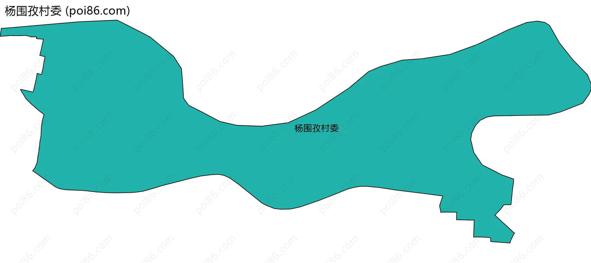 杨围孜村委边界地图