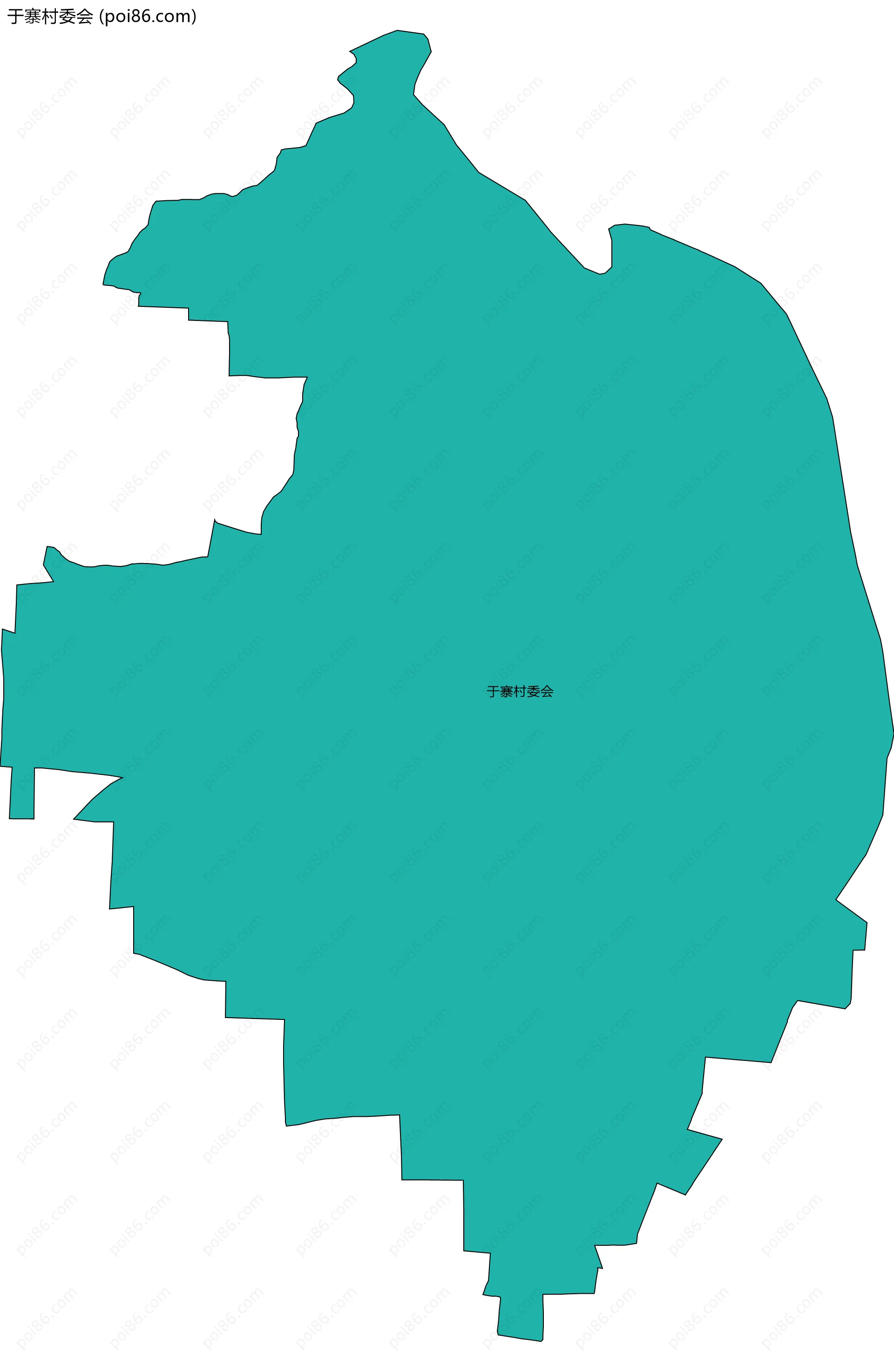 于寨村委会边界地图